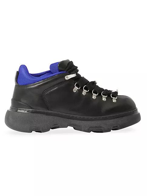 Burberry o1w1db10824 Trek Leather Boots in Black Size US 12 / EU 45 - 1 Thumbnail
