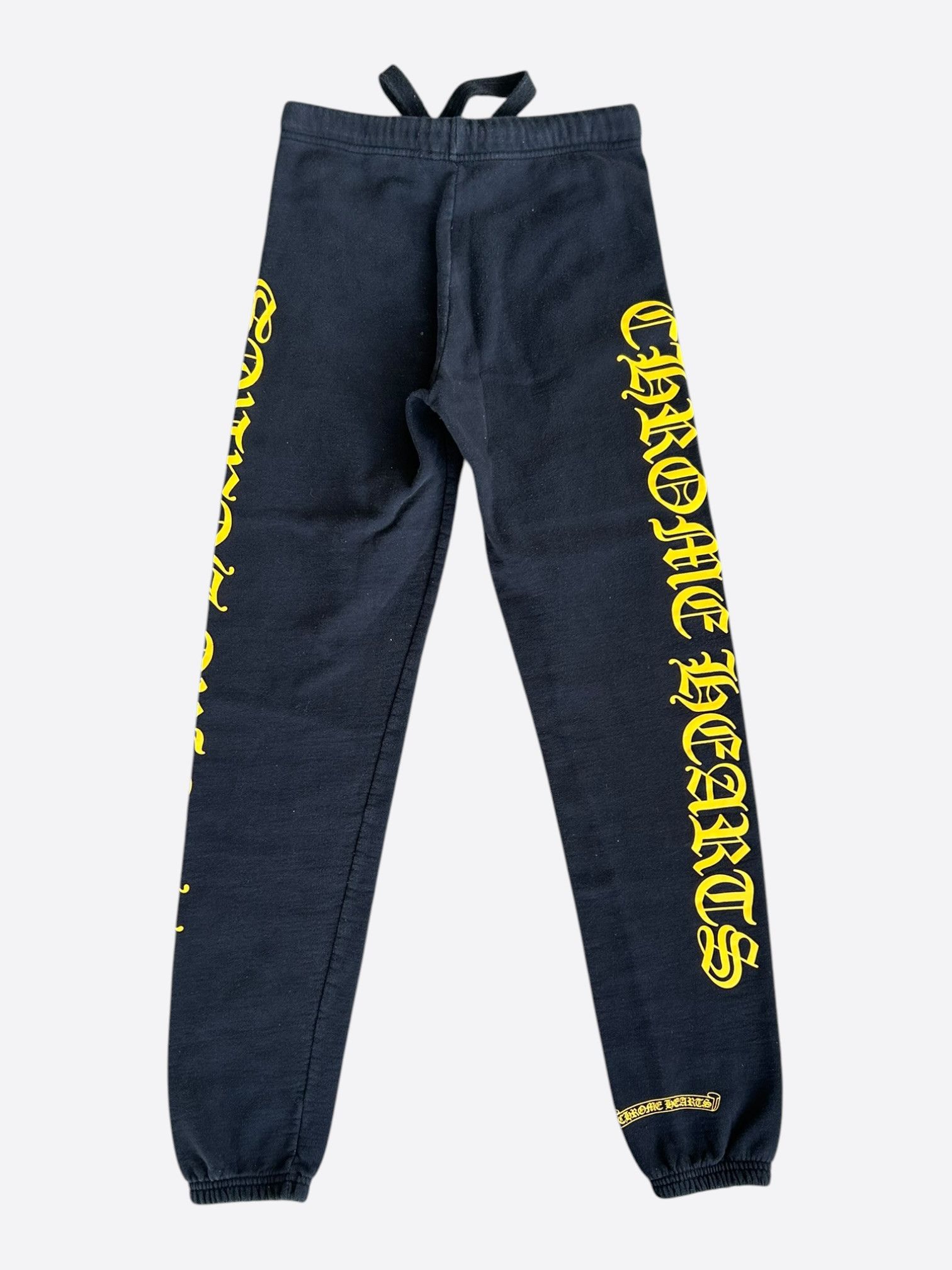 Chrome Hearts Chrome Hearts Navy & Yellow Logo Kids Sweatpants Size US 26 / EU 42 - 2 Thumbnail