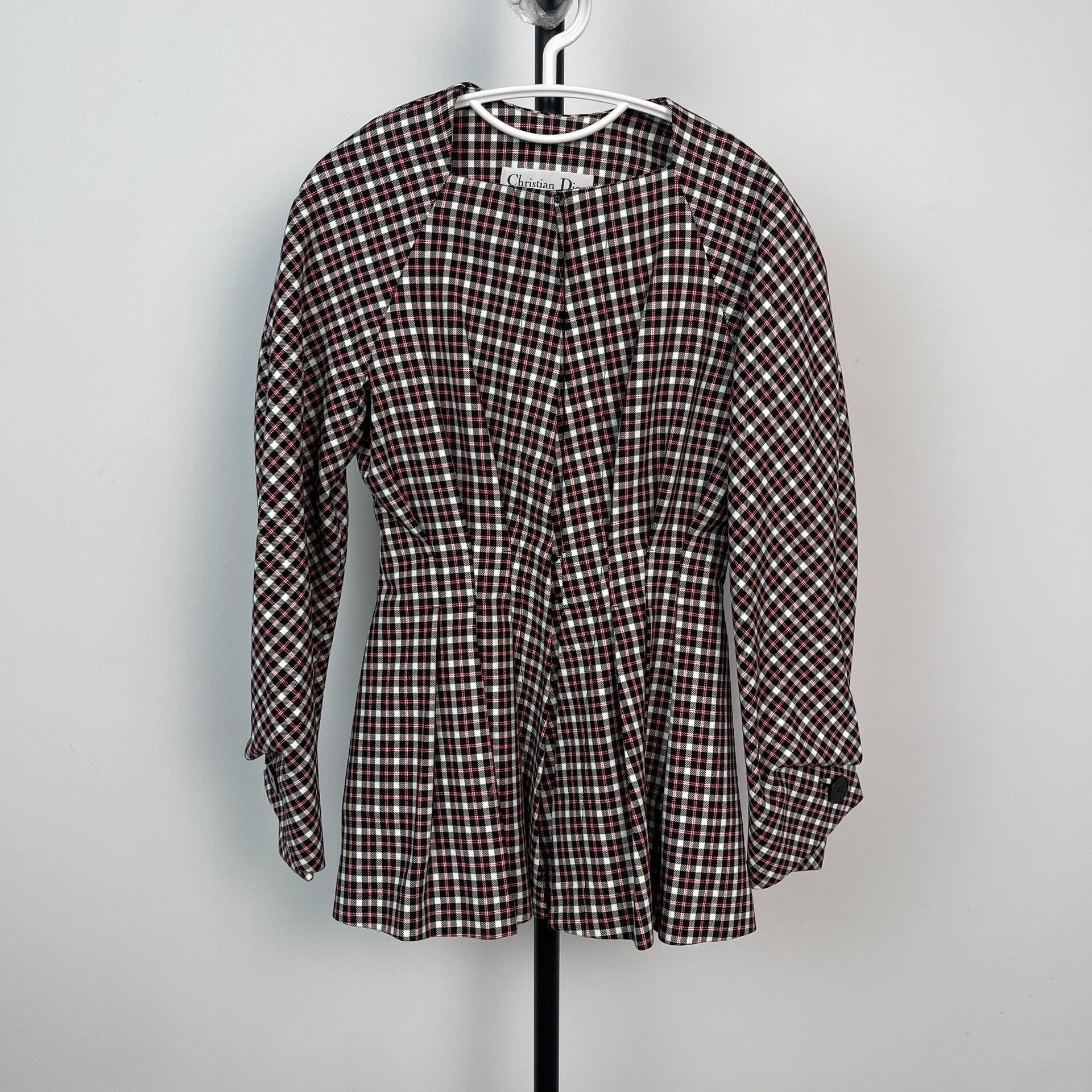 Dior Dior Women's Checkered Coat Size 36 Size XS / US 0-2 / IT 36-38 - 1 Thumbnail