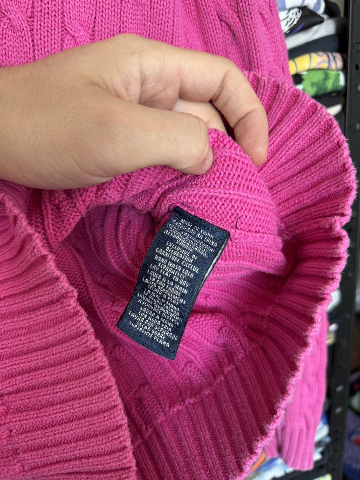 Ralph Lauren Ralph Laurent Polo sweater pink V neck Size S / US 4 / IT 40 - 4 Thumbnail