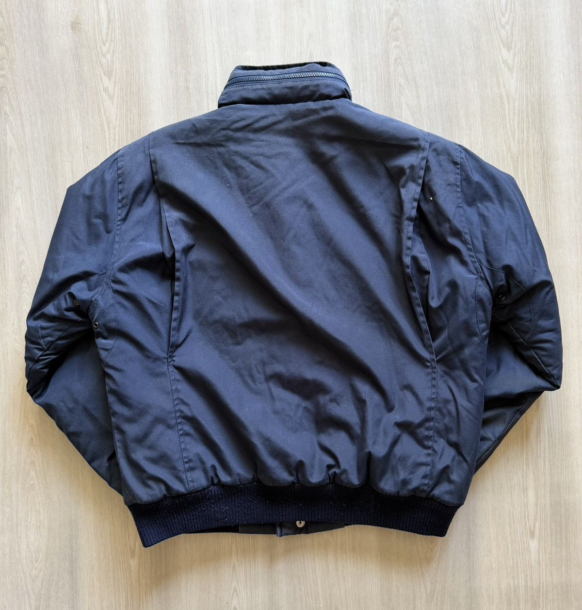 Haggar Vtg Haggar Puffer Bomber w/ Hidden Hood Sz M *stains 90s 80s Size US M / EU 48-50 / 2 - 8 Thumbnail