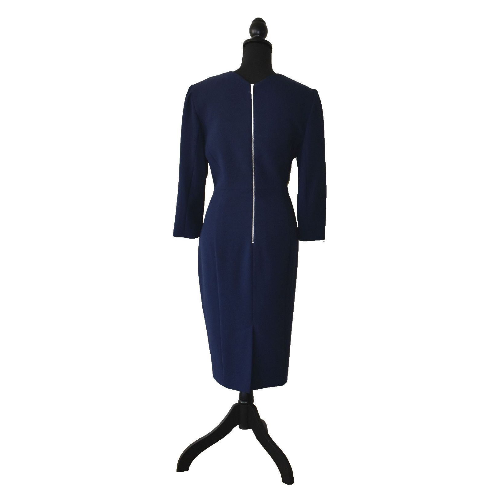 Karen Millen NWT KAREN MILLEN Cascading Frills Pencil Dress Sz US10 $399 Size L / US 10 / IT 46 - 4 Thumbnail
