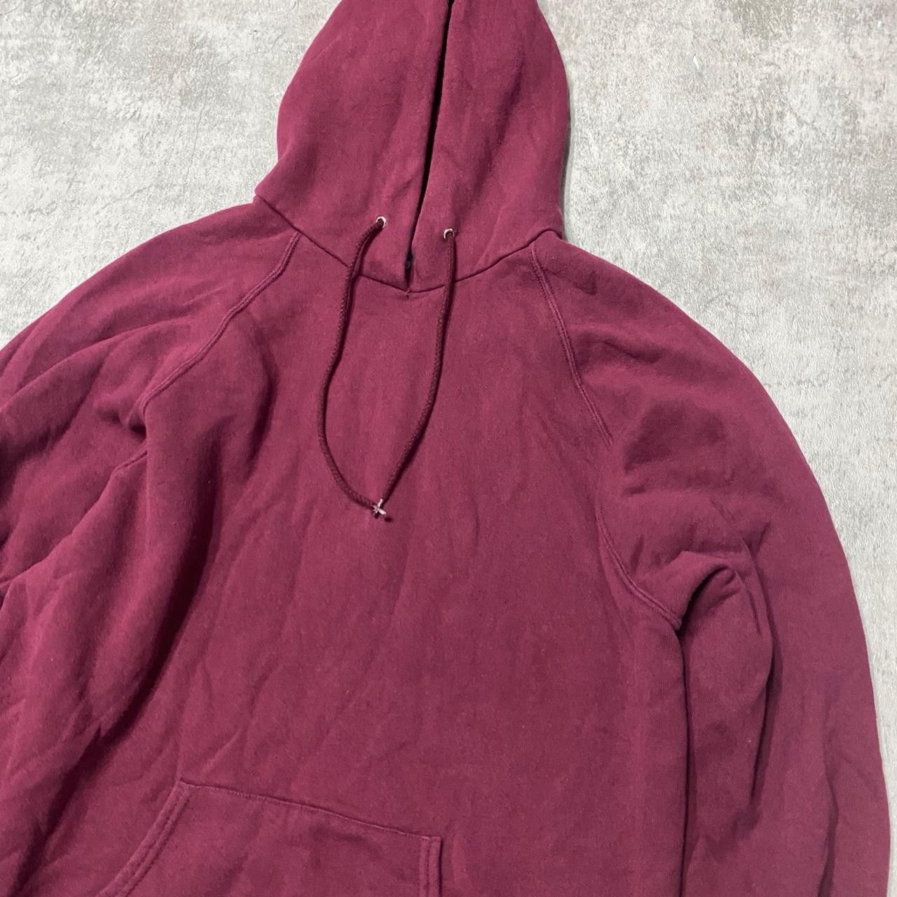 Other Burgundy vintage 90s hoodie, relaxed fit, pit to pit,length Size US L / EU 52-54 / 3 - 2 Thumbnail