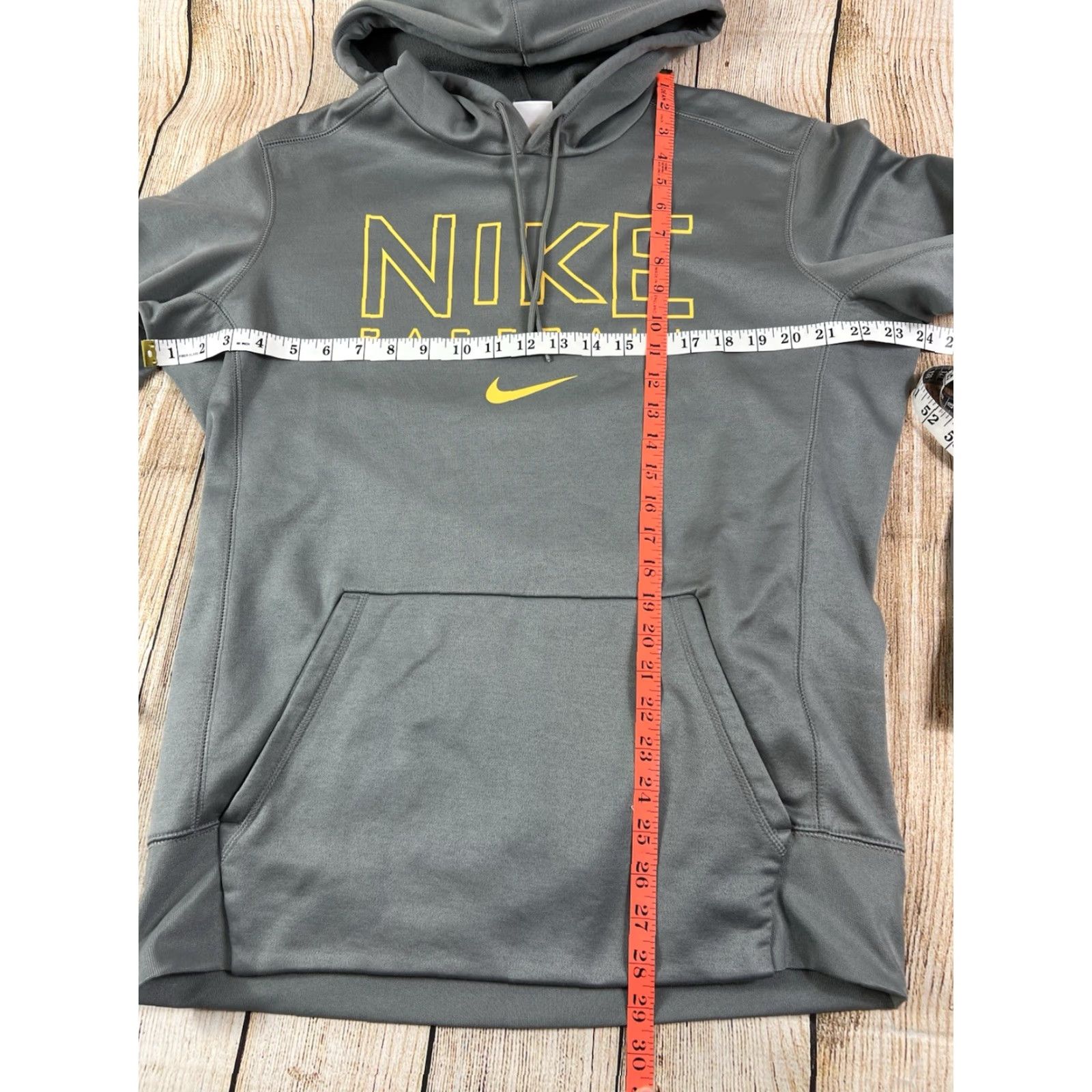 Nike Mens Nike Baseball Hoodie Therma Fit Training Sweatshirt Gray Size Medium Size US M / EU 48-50 / 2 - 3 Thumbnail