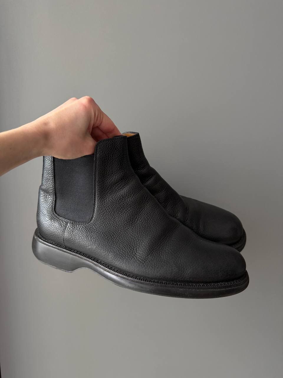 Armani Giorgio Armani Chelsea Leather Boots Size US 9 / EU 42 - 2 Thumbnail