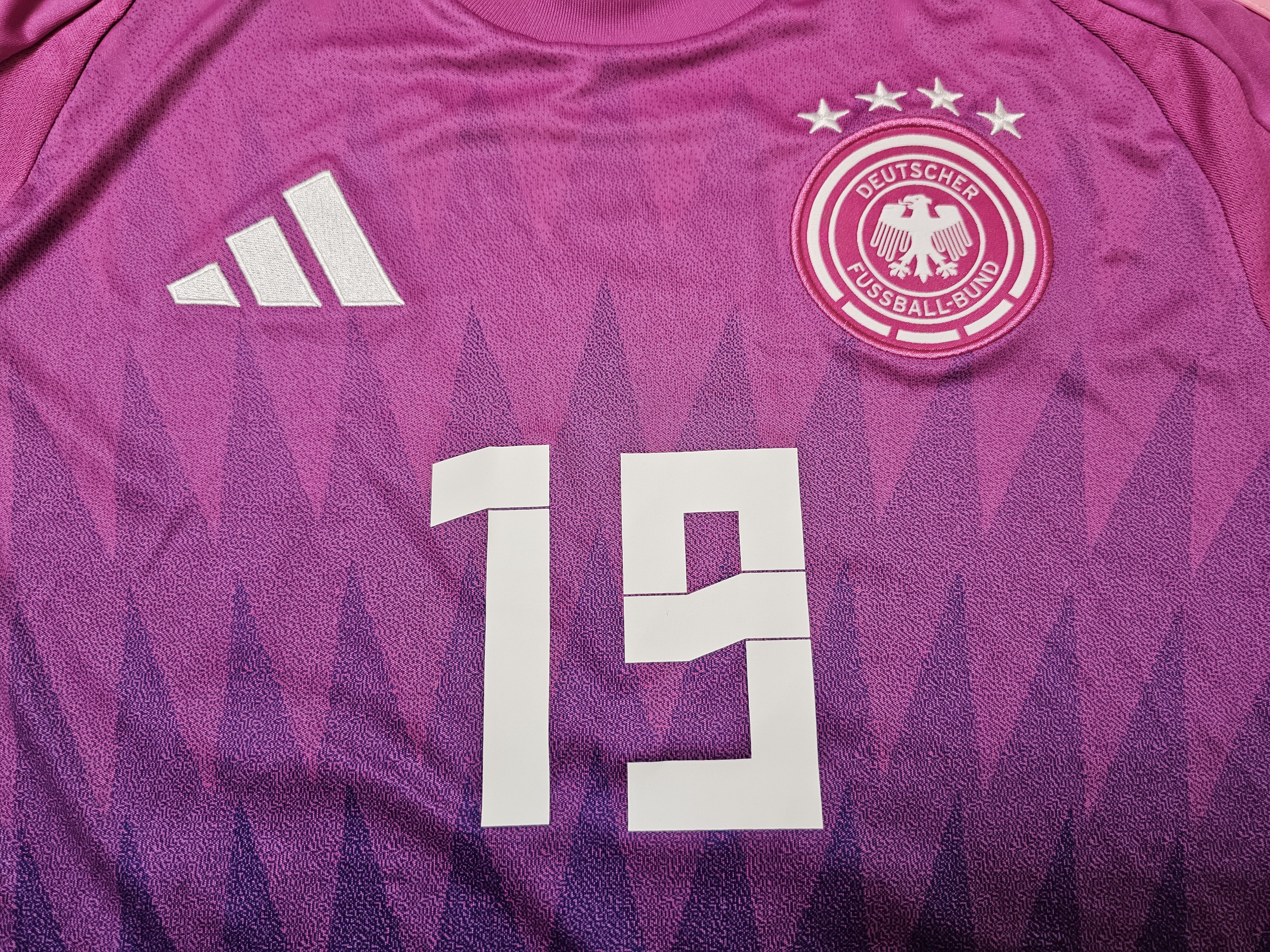 Adidas GERMANY 2024 AWAY EURO SANE FOOTBALL SHIRT SOCCER JERSEY Size US M / EU 48-50 / 2 - 3 Thumbnail