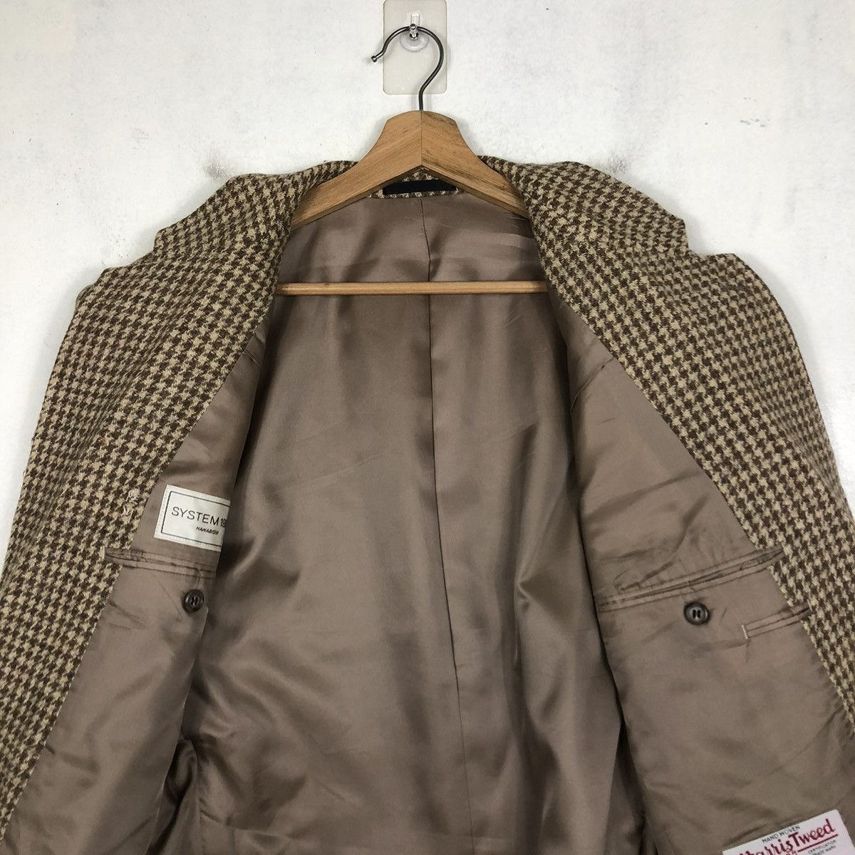 Harris Tweed 📌VINTAGE DOUBLE BREAST WOOL HARRIS TWEED HERRINBONE Size US M / EU 48-50 / 2 - 15 Thumbnail