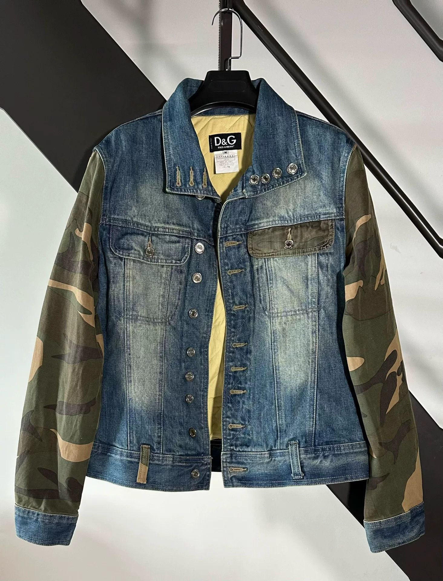 Dolce & Gabbana Dolce & Gabbana Denim Camo Jacket Size US M / EU 48-50 / 2 - 1 Thumbnail