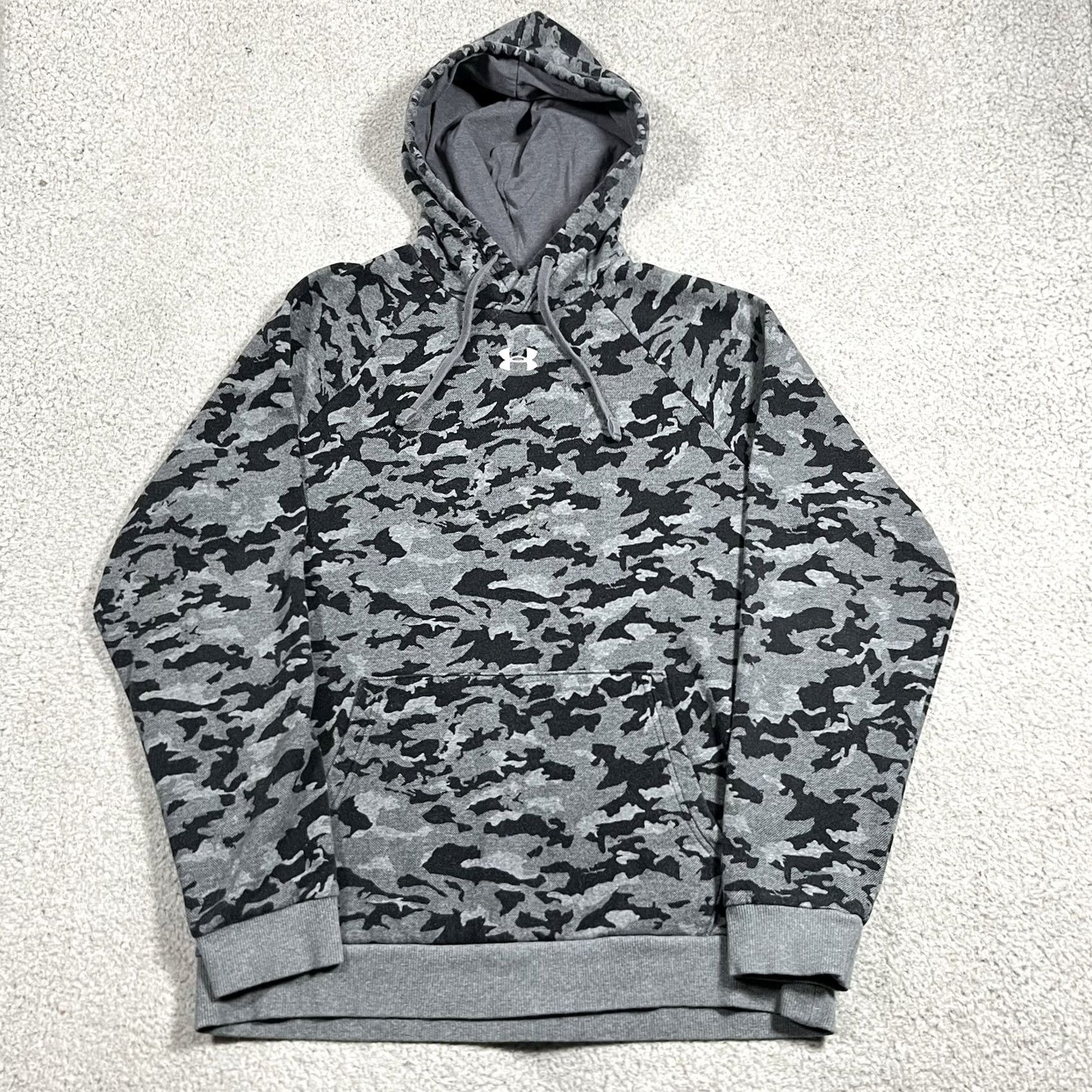 Under Armour Under Armour Hoodie Mens M Camouflage Gray Pullover Sweatshirt Hunting Outdoors Size US M / EU 48-50 / 2 - 5 Thumbnail