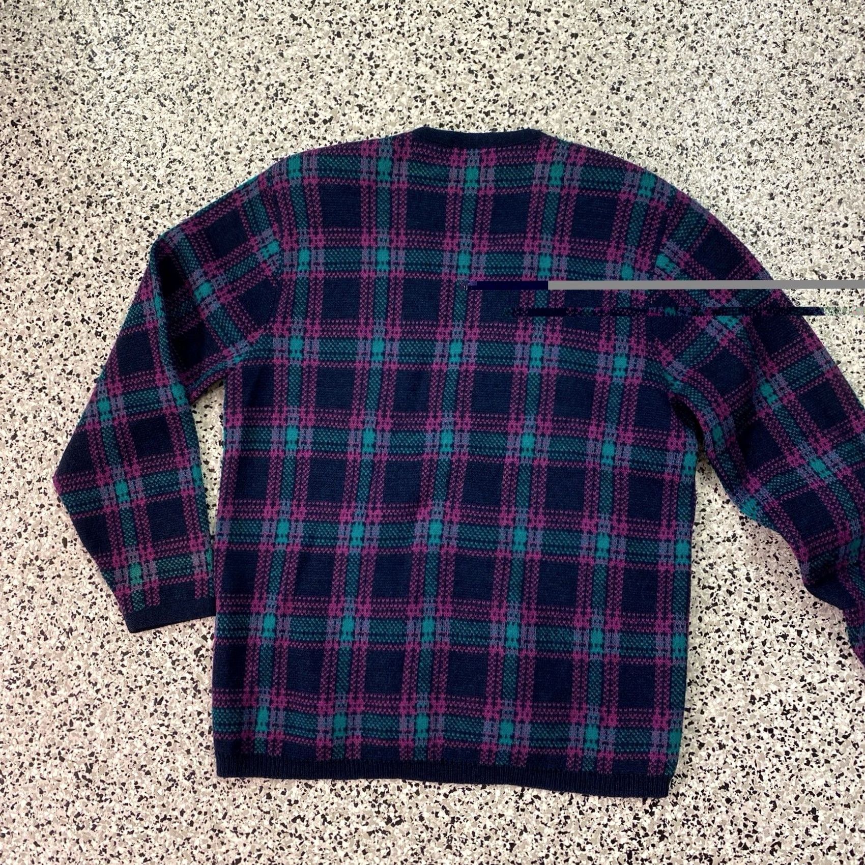 Pendleton VINTAGE Pendleton Wool Cardigan Sweater Small Purple Plaid Christmas Women Size S / US 4 / IT 40 - 5 Thumbnail