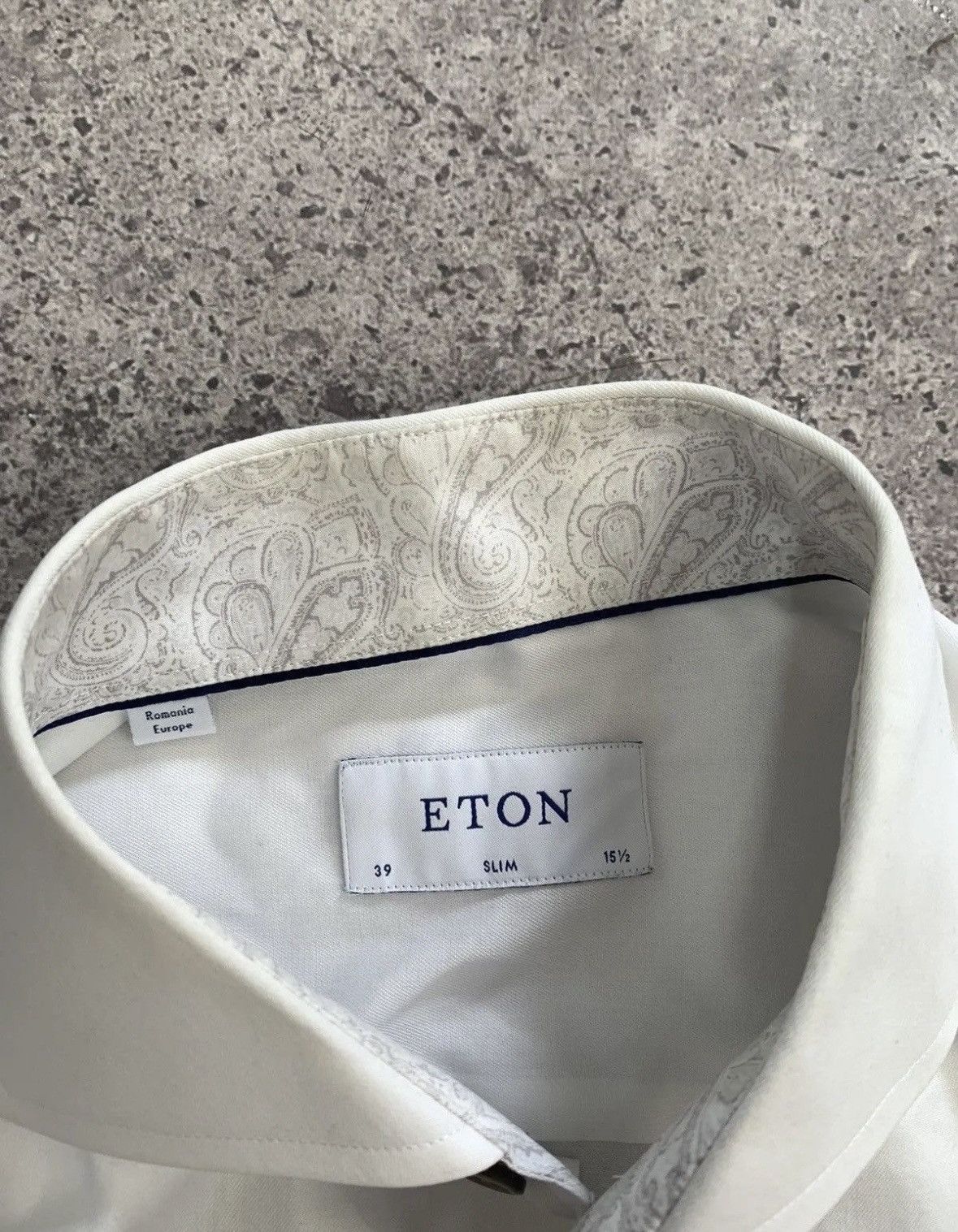 Eton Eton Vintage Shirt White Faded Size US M / EU 48-50 / 2 - 14 Thumbnail