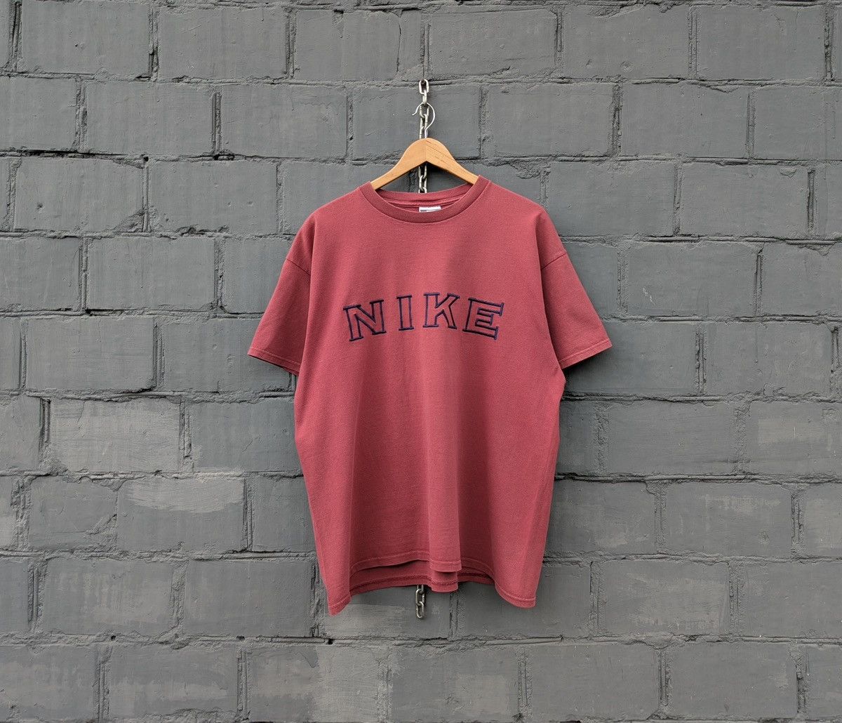 Nike Nike Heavy Cotton T-Shirt USA Embroidered Big Logo Tee Rare Size US L / EU 52-54 / 3 - 1 Thumbnail