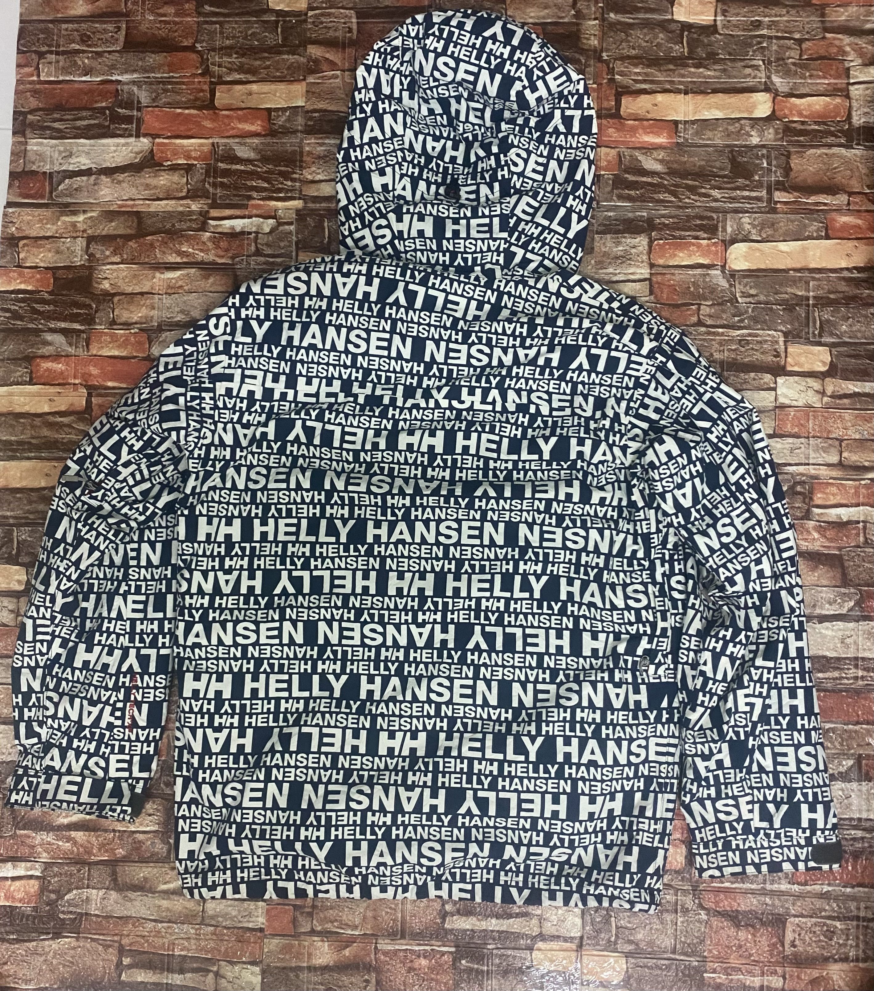Helly Hansen Rare Helly Hansen Full Print Water Proof Hoodie Size US L / EU 52-54 / 3 - 3 Thumbnail