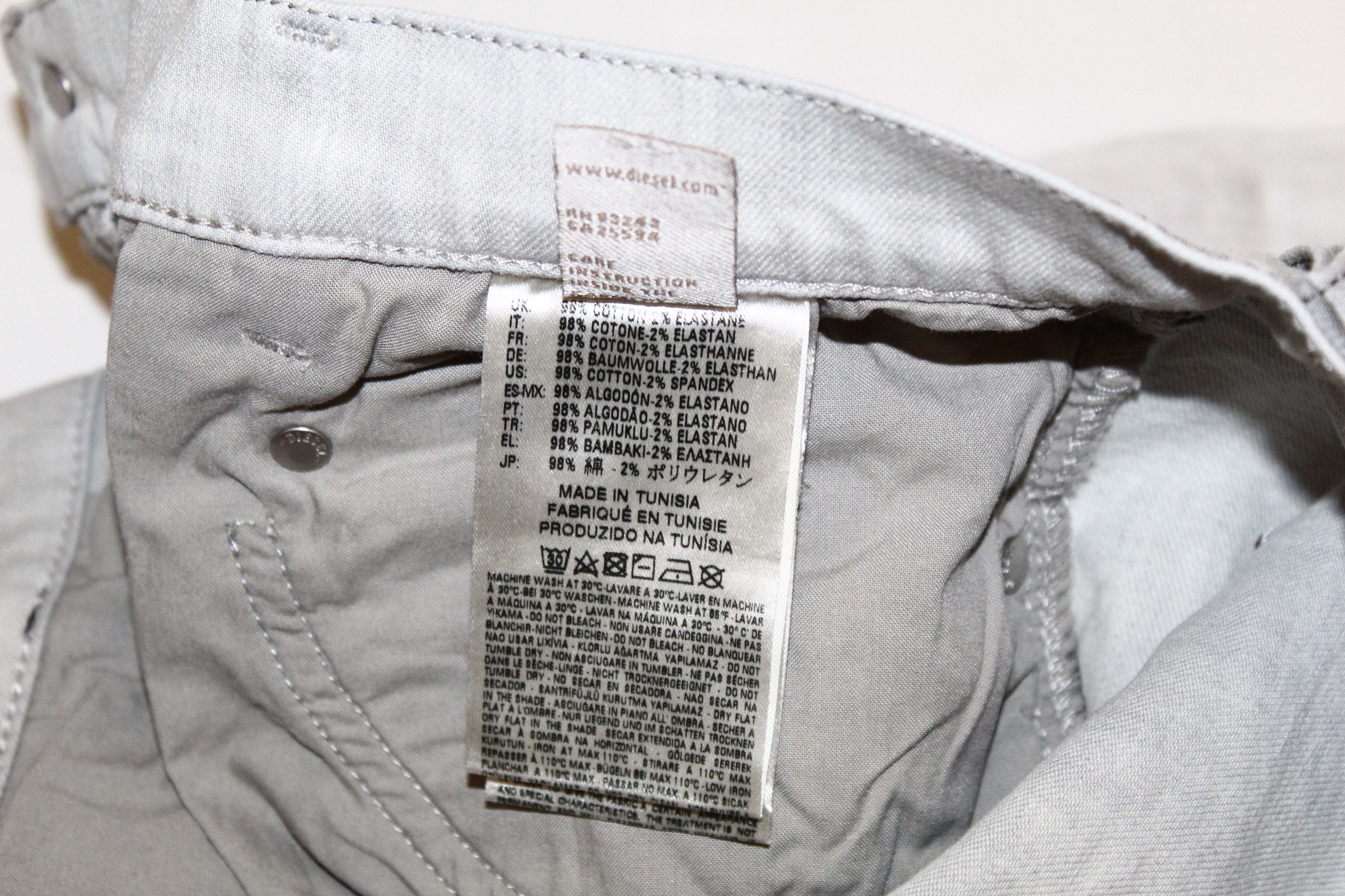 Diesel Diesel D.N.A. Belthy Regular Slim Straight Jeans 0676M Size US 31 - 12 Thumbnail