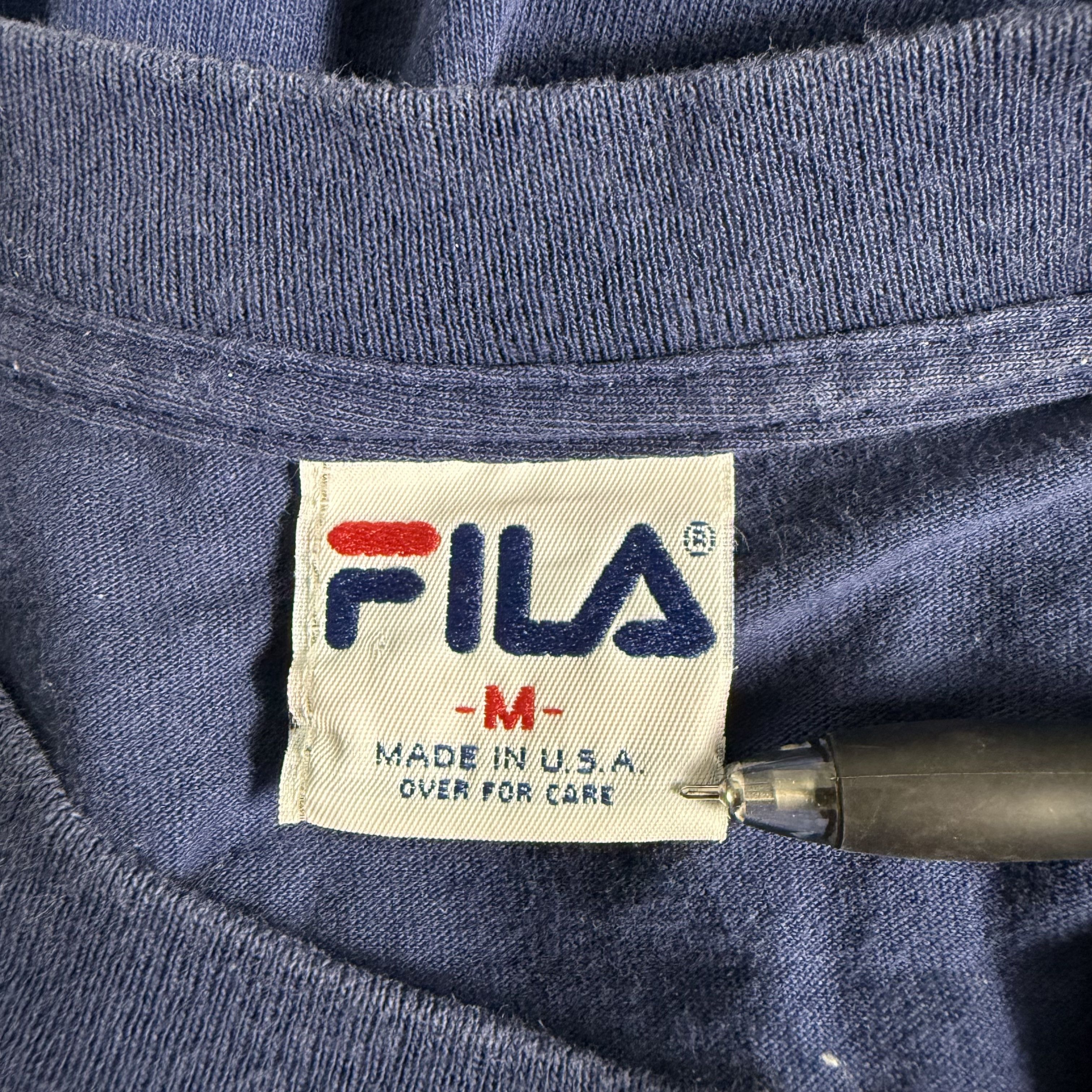 Fila 🔥RARE🔥Vintage 90s Fila Spell Out T-shirt Made in USA Size US M / EU 48-50 / 2 - 4 Thumbnail
