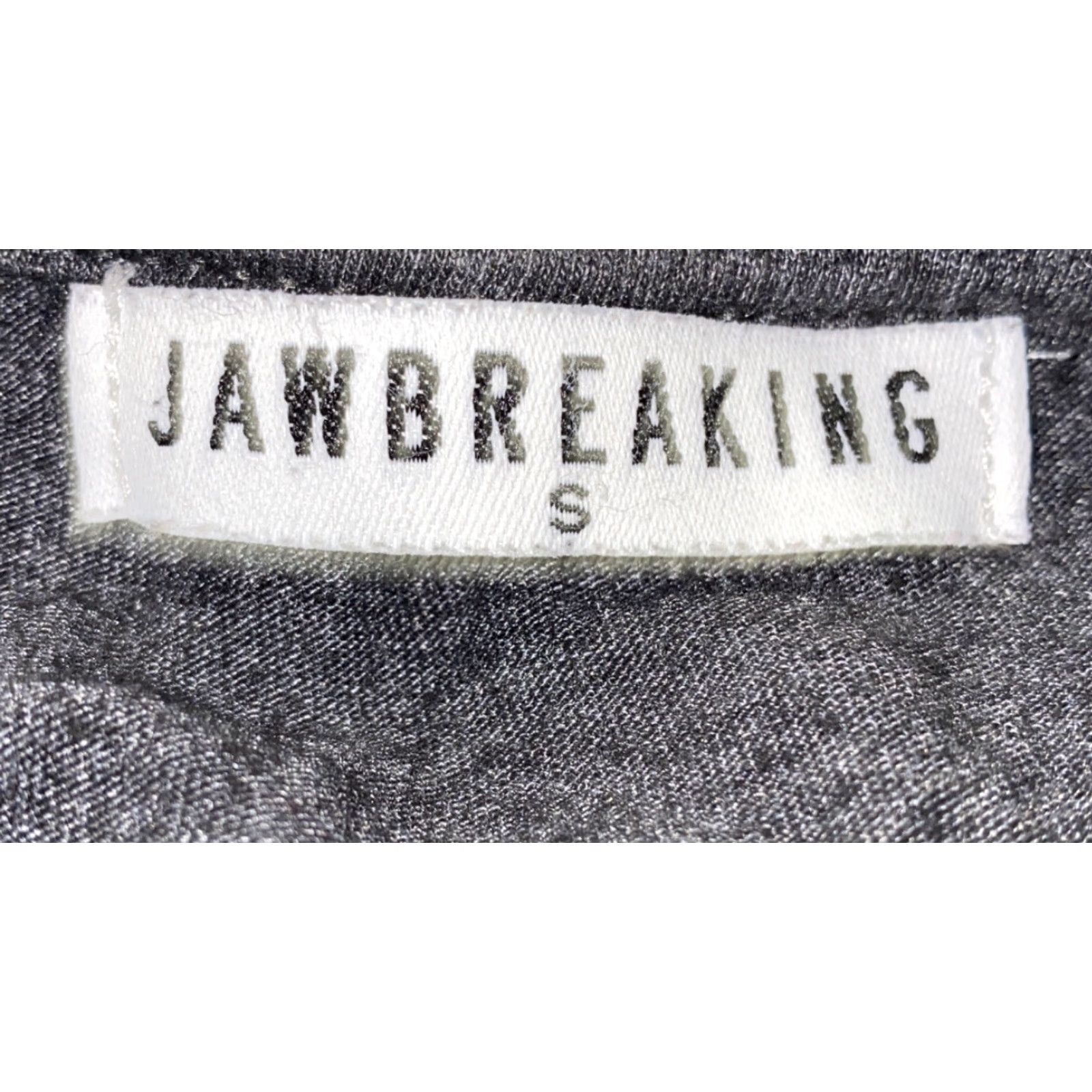 Vintage Jawbreaking Women’s Gray Short Sleeve Basic T-Shirt Size S 17 In Armpit Size S / US 4 / IT 40 - 4 Thumbnail