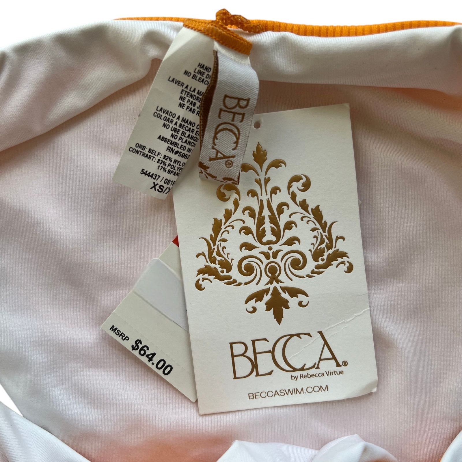 Other BECCA by Rebecca Virtue Bikini Top(S) + Botton(XS) Set Size ONE SIZE - 11 Thumbnail