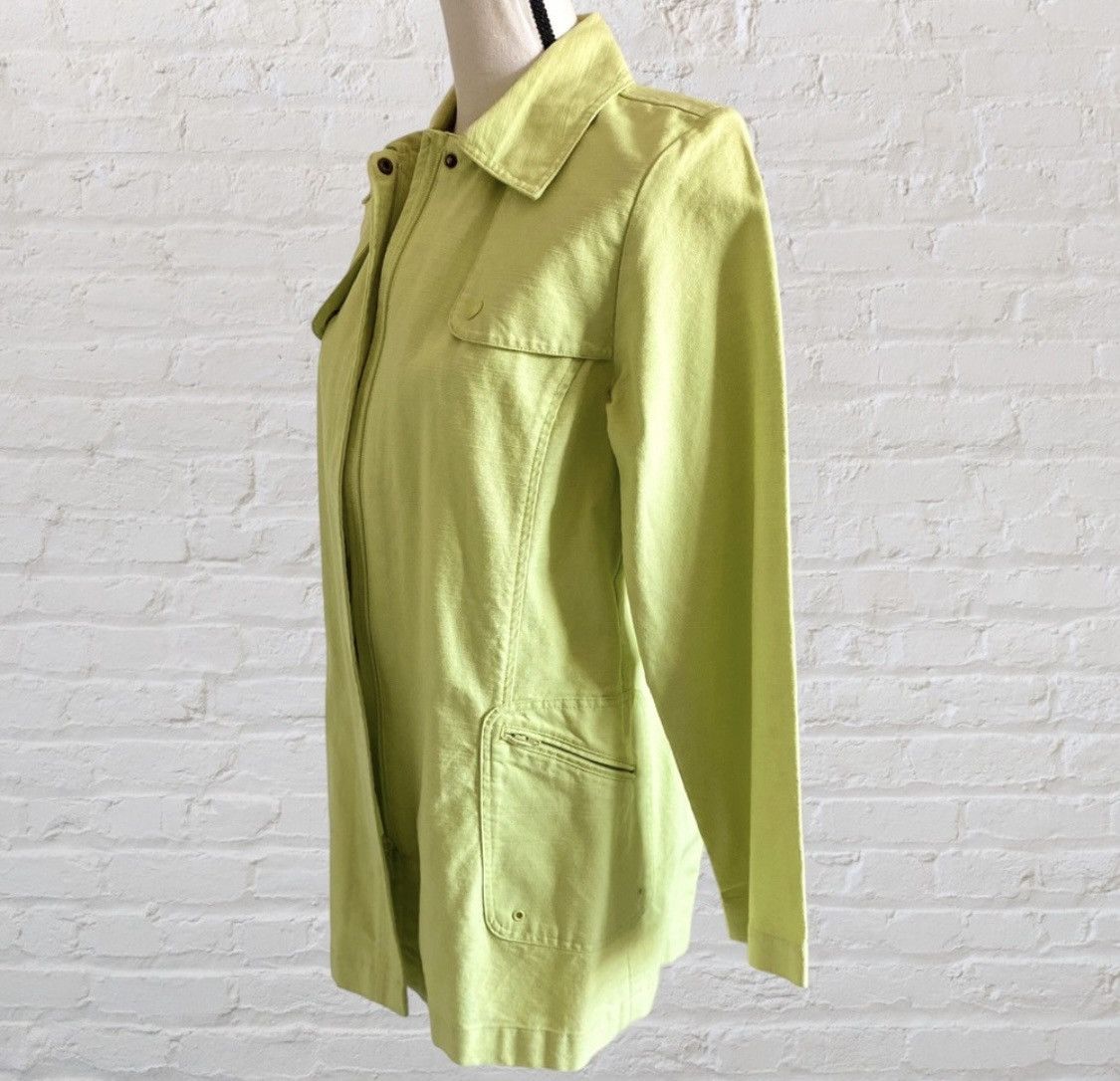 Other LIME GREEN ZIPPER BUTTON UP JACKET WITH POCKETS Size M / US 6-8 / IT 42-44 - 12 Thumbnail