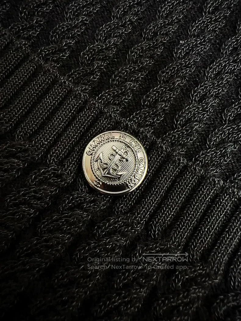 Chanel Chanel Hamburg series anchor buckle black long-sleeved kni Size XS / US 0-2 / IT 36-38 - 7 Thumbnail