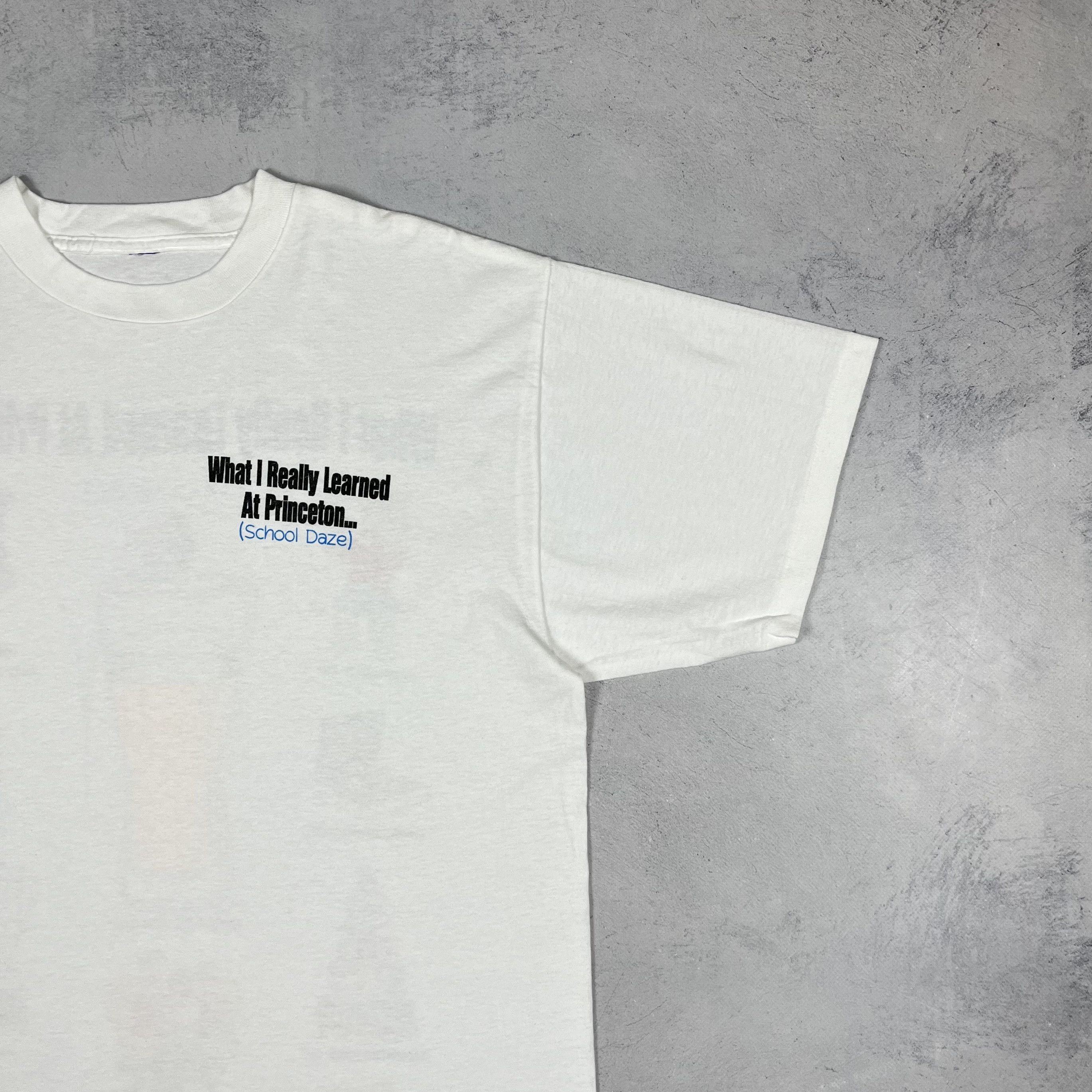Vintage Vintage “What I Really Learned At Princeton” T Shirt 1994 Size US XL / EU 56 / 4 - 14 Thumbnail