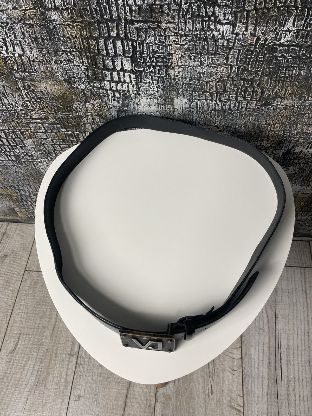 Versace VERSACE LEATHER BELT Y2K LEATHER BLACK Size ONE SIZE - 5 Thumbnail