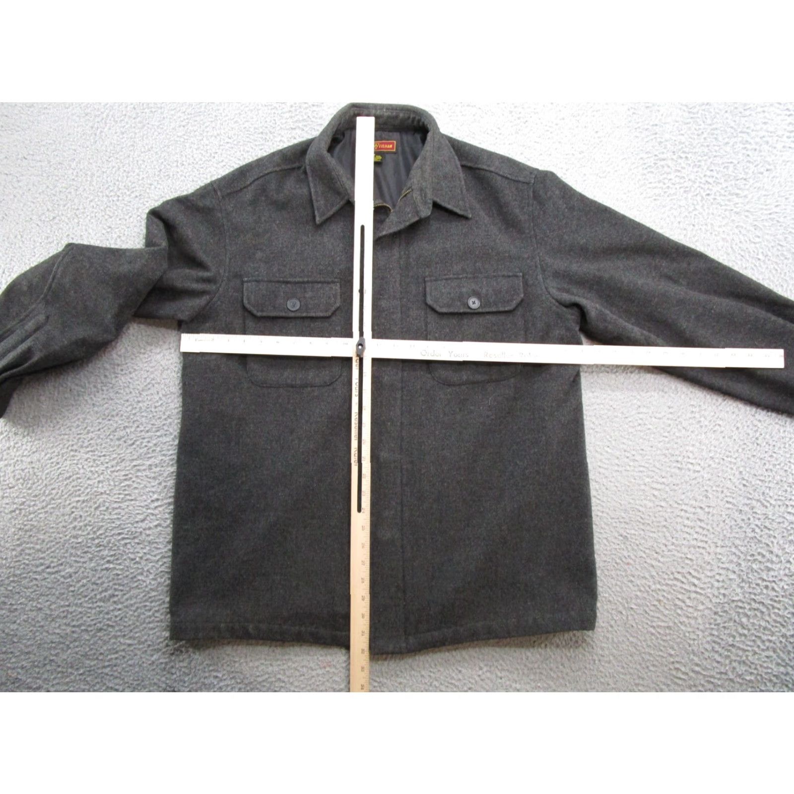 Vintage VINTAGE Oxford Fulham Wool Blend Lined Zip Shirt Jacket Shacket Size M Outdoor Gray Mens Shirts Jacket Size US M / EU 48-50 / 2 - 4 Thumbnail