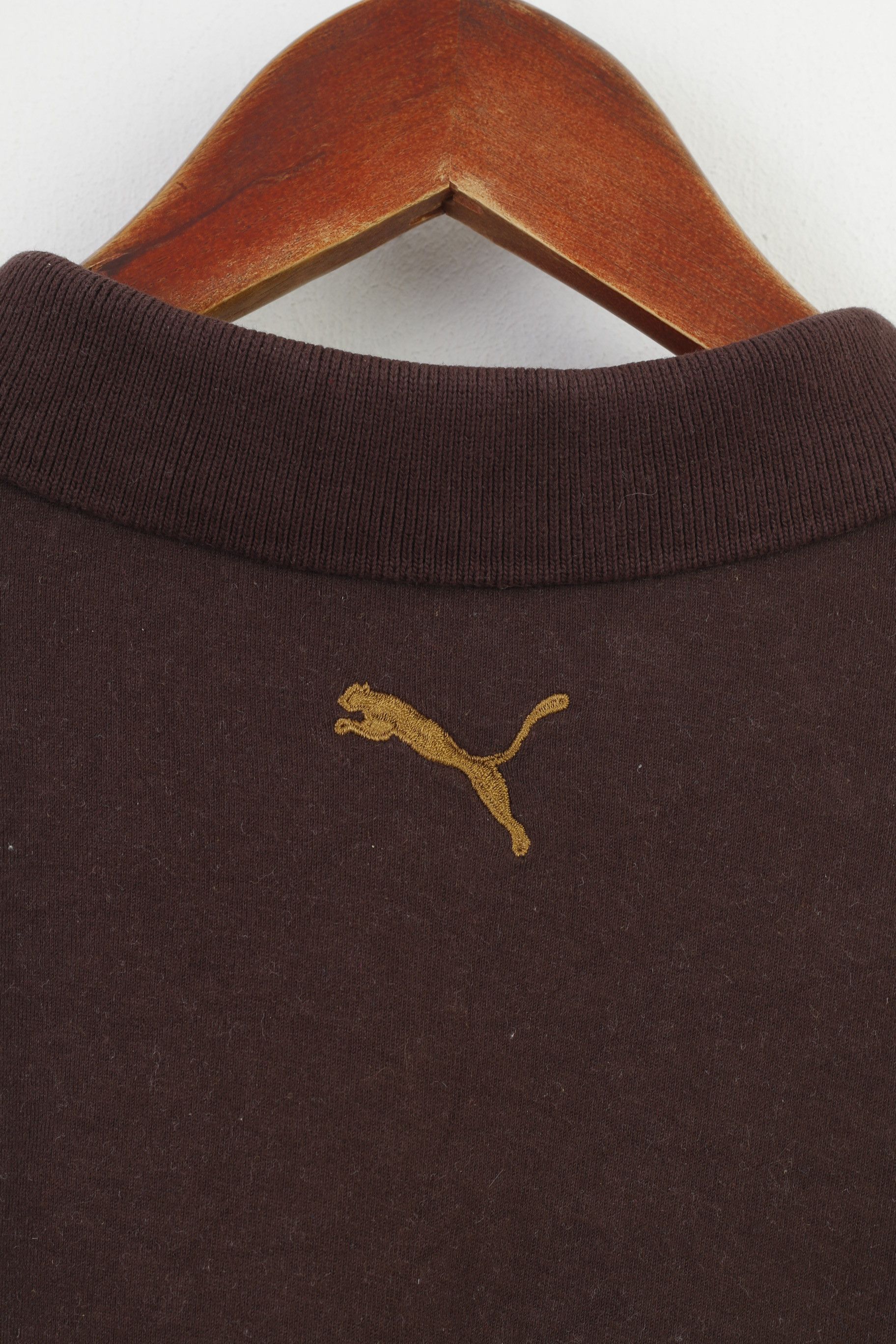 Puma Puma Men XL Polo Shirt Brown Collar Longsleeve 4301 Size US XL / EU 56 / 4 - 7 Thumbnail