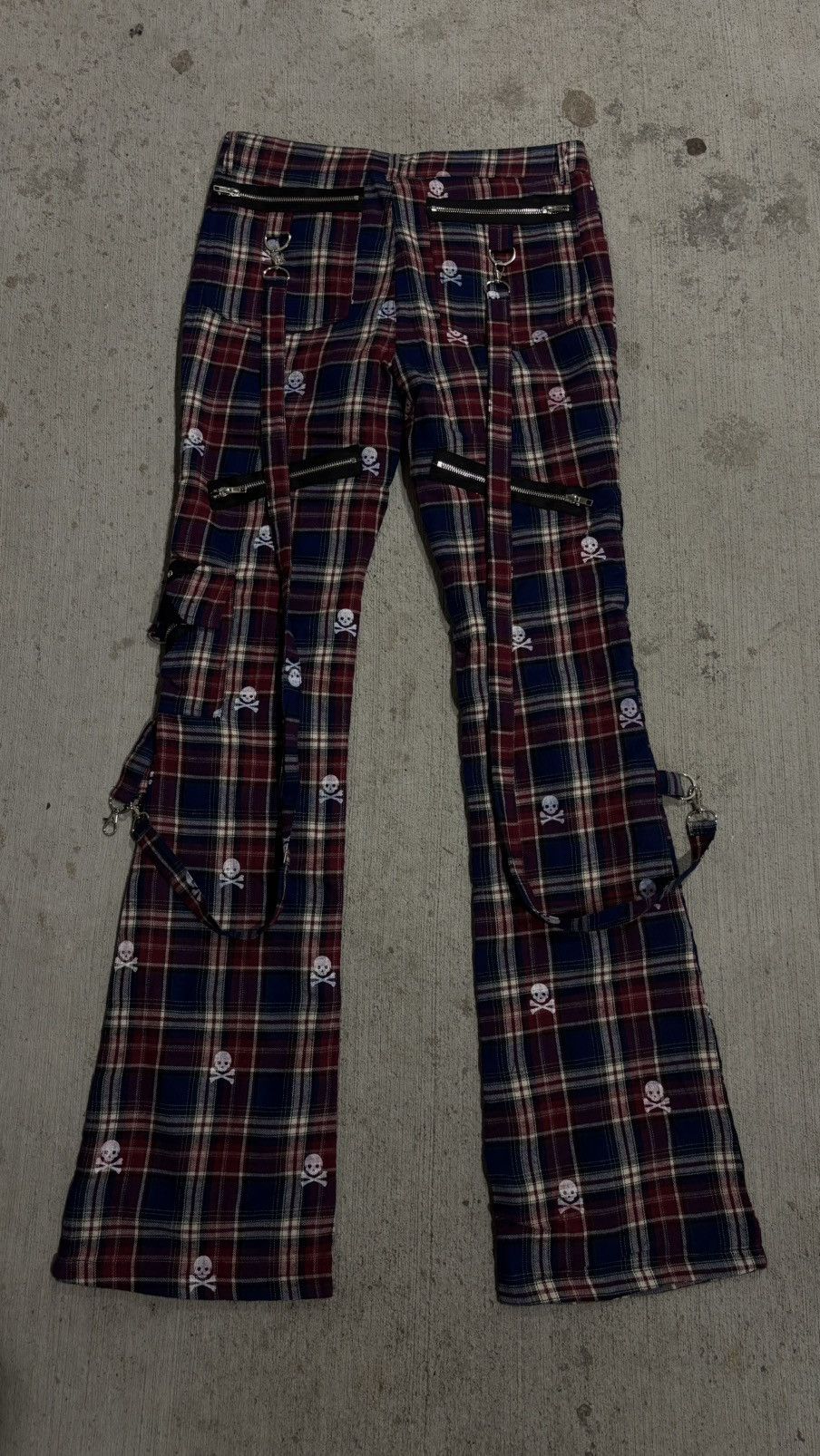 Other Wrstwrstwrst Skull Plaid Bondage Denim Size US 32 / EU 48 - 19 Thumbnail