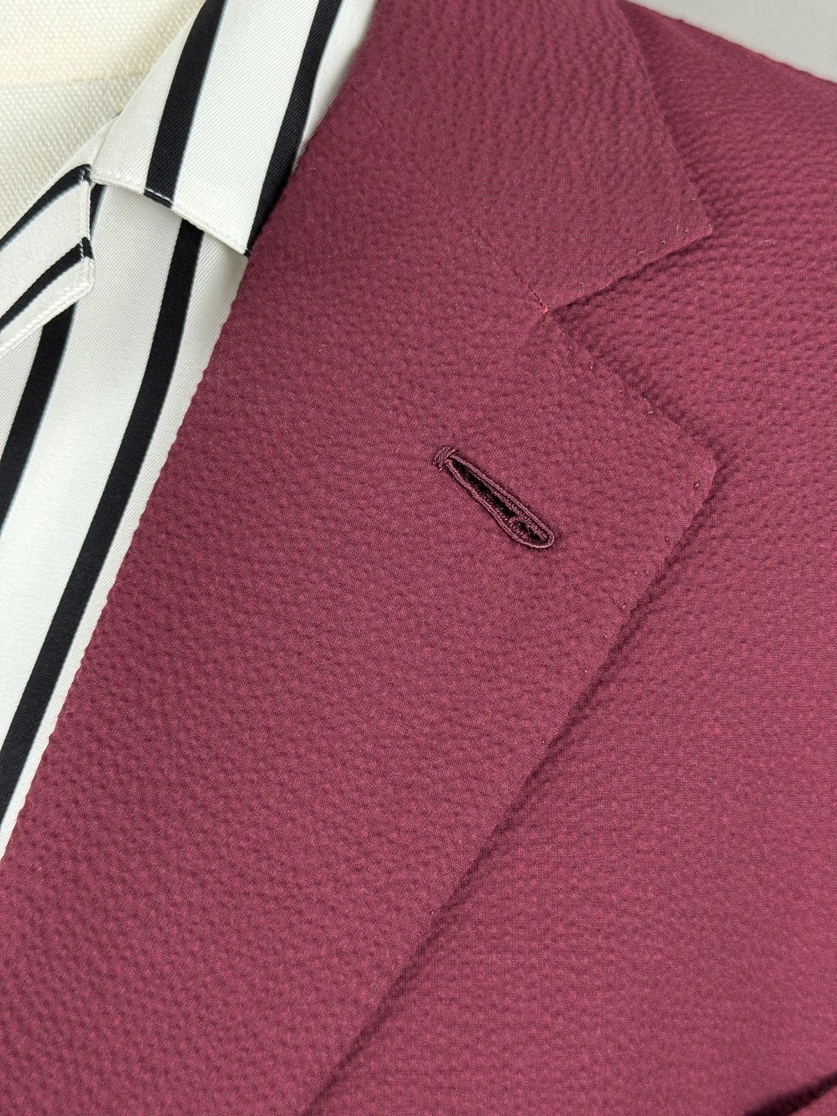 Ermenegildo Zegna Ermenegildo Zegna Napoli Couture Men’s Silk Blend Blazer Size 42S - 6 Thumbnail