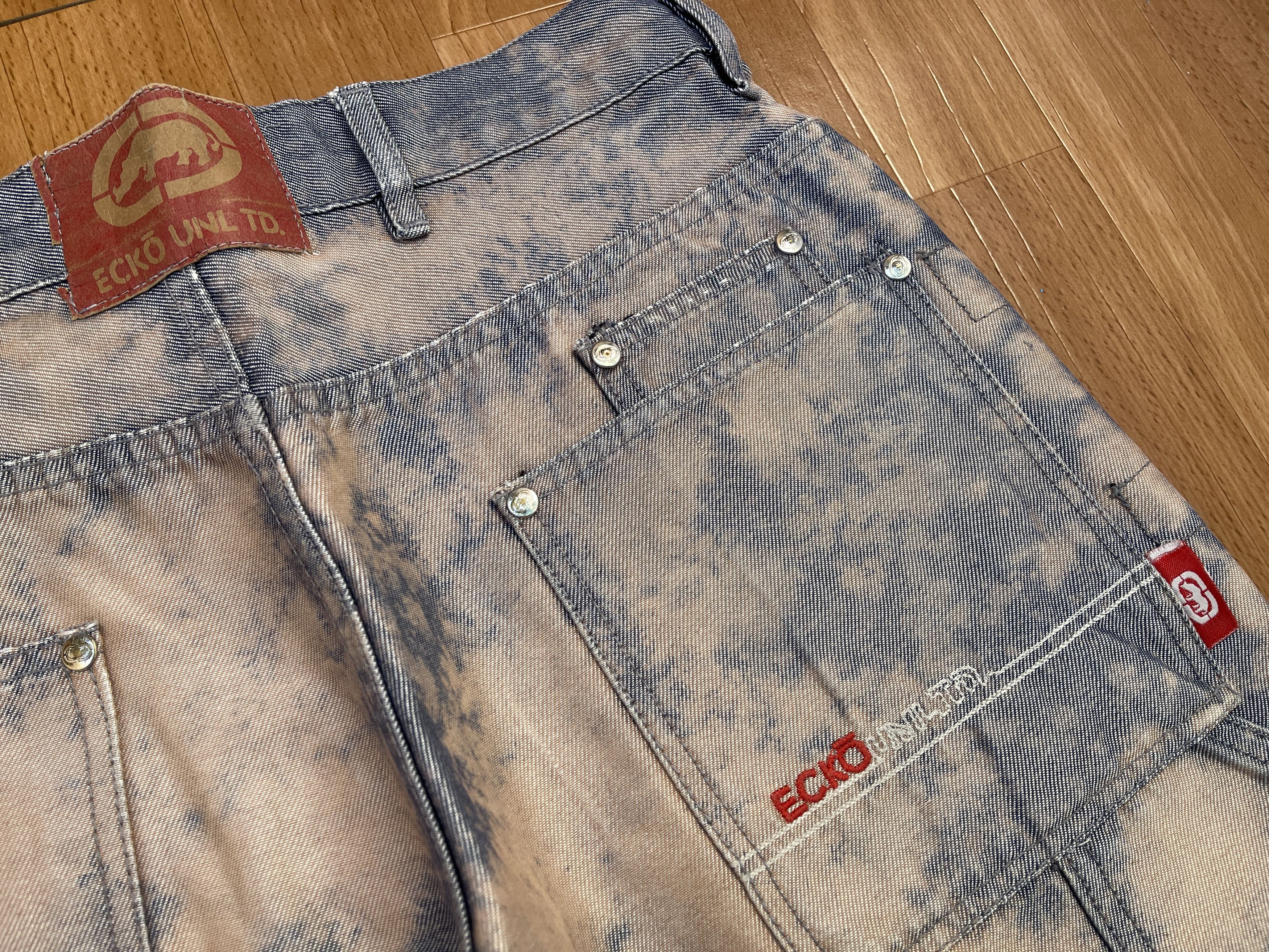 Ecko Unltd. Ecko Unltd jeans, baggy, vintage 90s hip hop skater Y2K W 32 Size US 32 / EU 48 - 7 Thumbnail