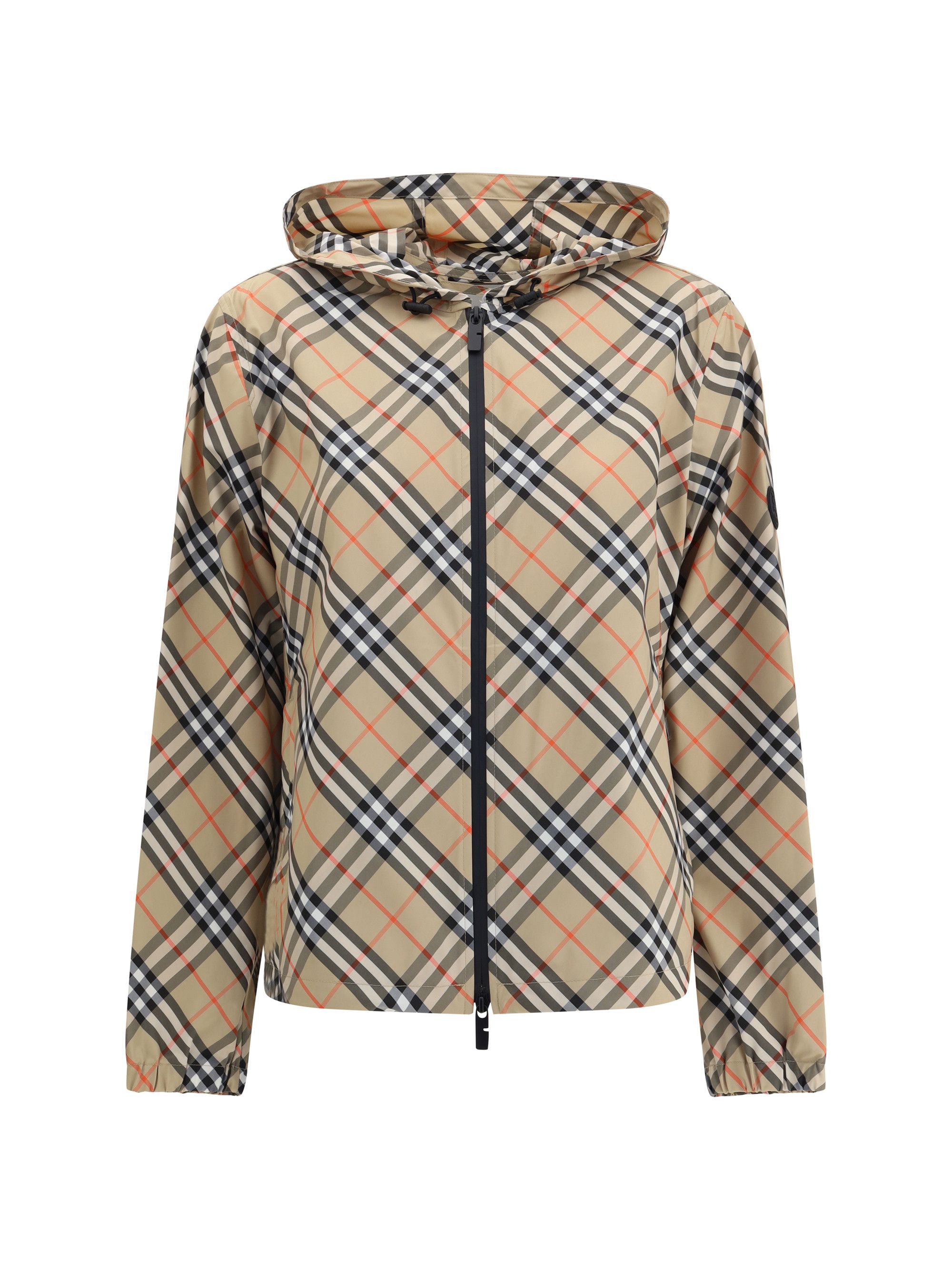 ジャケット BURBERRY Cotton cape with Traditional Check lining Burberry Check Lined Cotton Short Cape Jacket | Saks Fifth