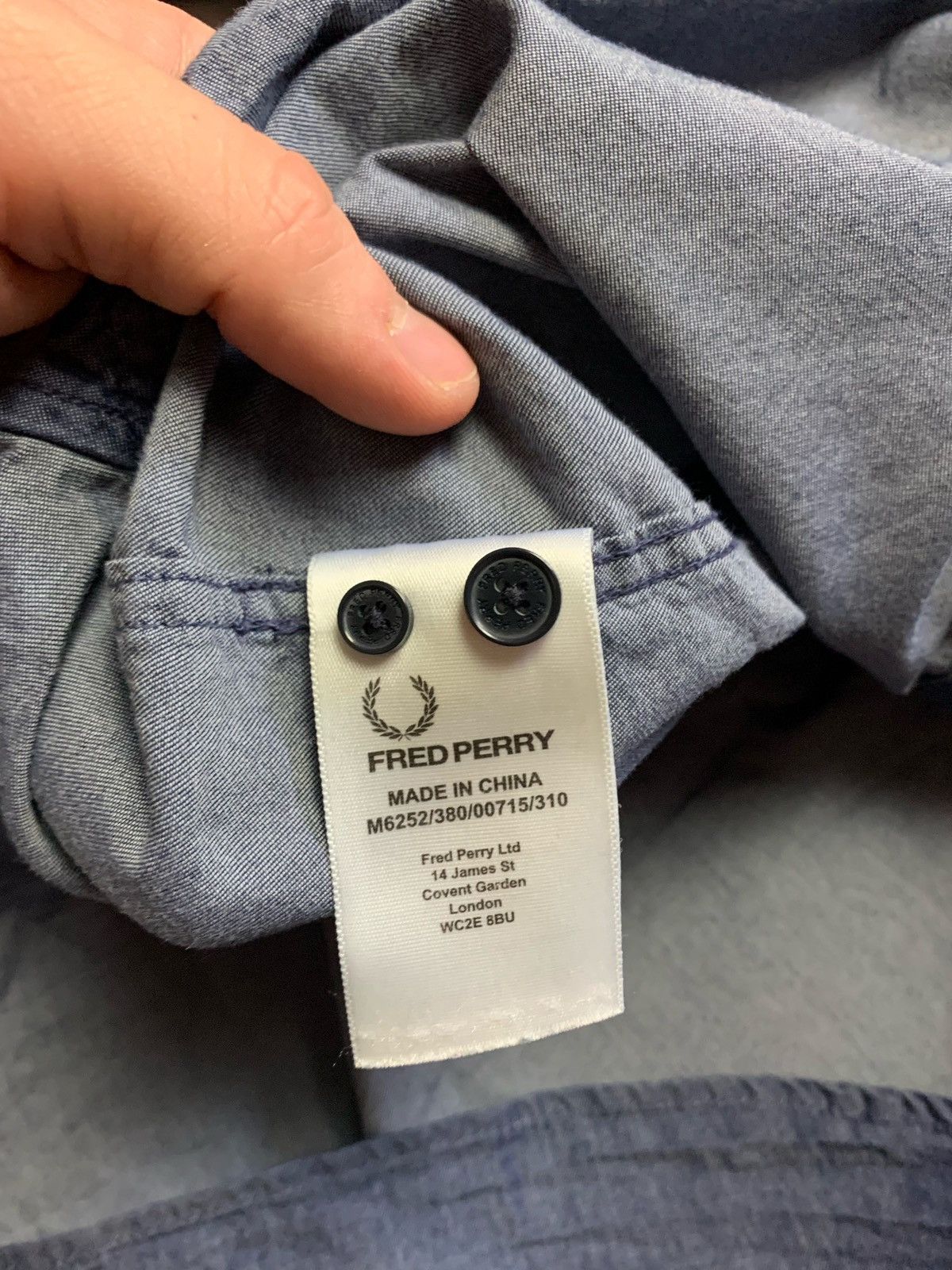 Fred Perry × Vintage Fred Perry shirt button up Size S navy Size US S / EU 44-46 / 1 - 6 Thumbnail