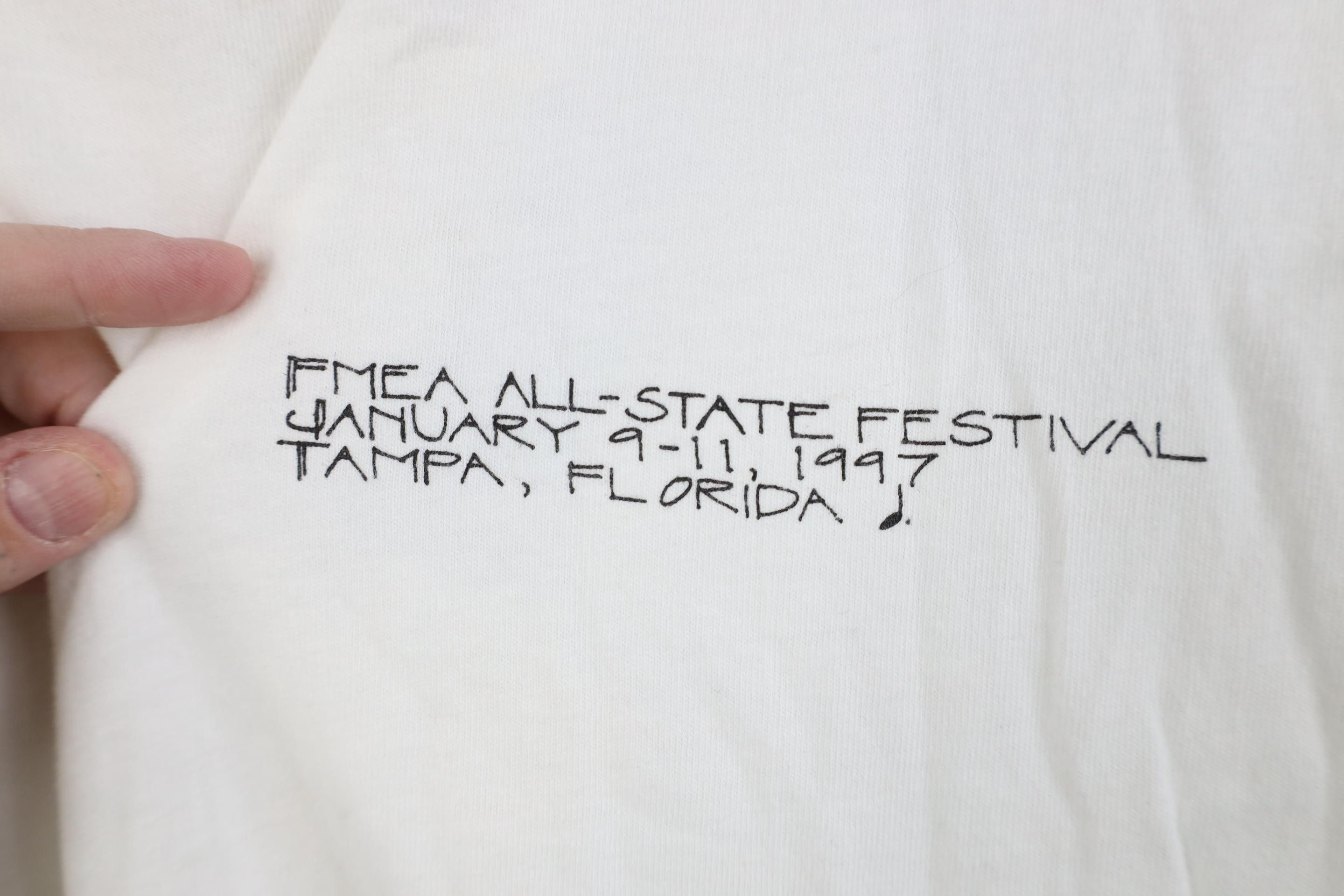 Vintage Vintage 90s 1997 FMEA Florida Education All State T-Shirt Size US XL / EU 56 / 4 - 4 Thumbnail