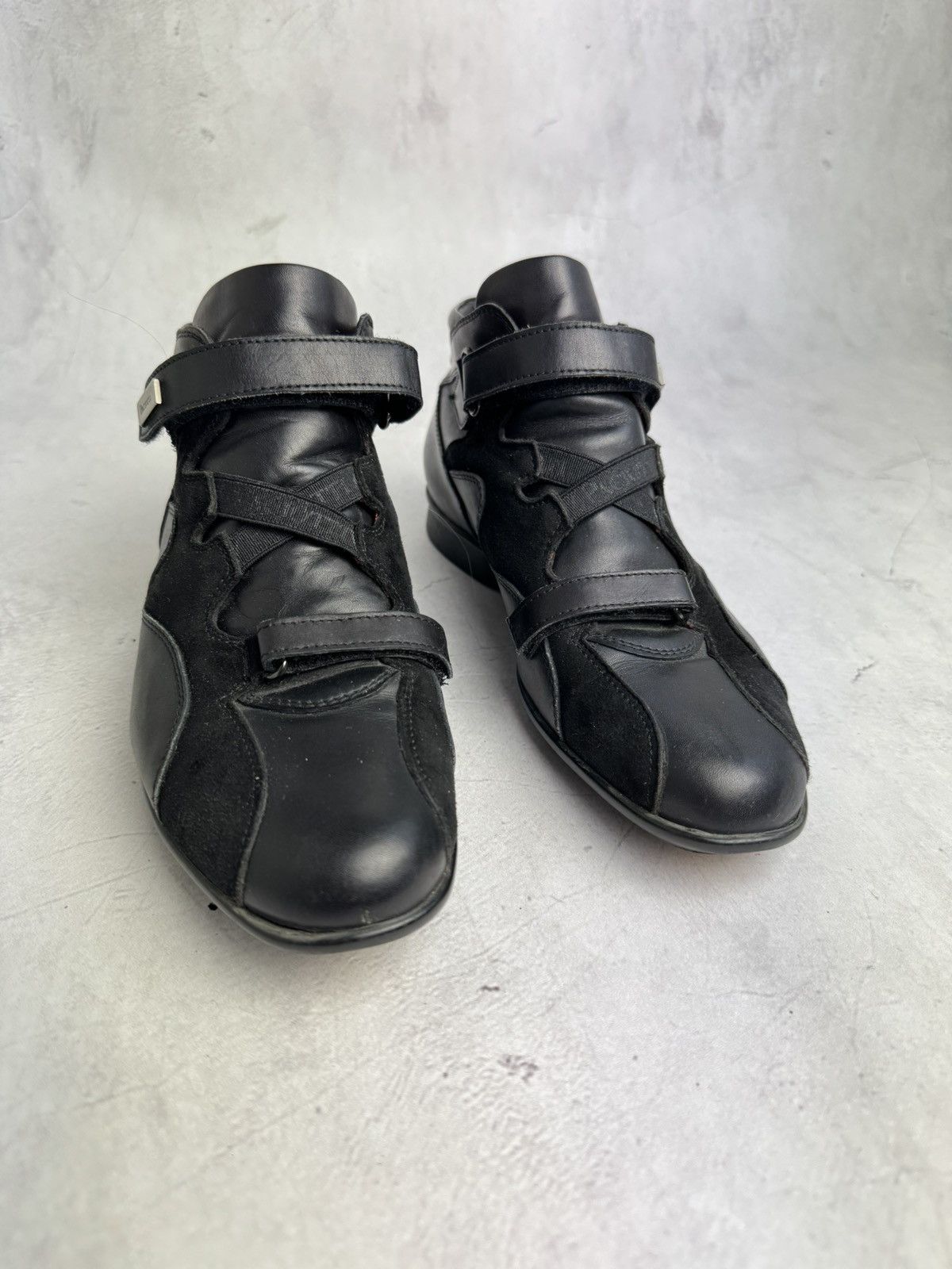 Paciotti Cesare Paciotti Leather Strap Sneakers Black Size US 6 / IT 36 - 3 Thumbnail