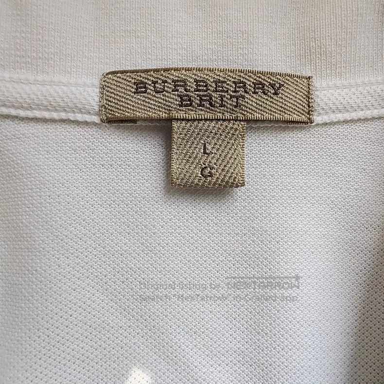 Burberry Burberry White Polo Shirt Unisex. Size US L / EU 52-54 / 3 - 3 Thumbnail