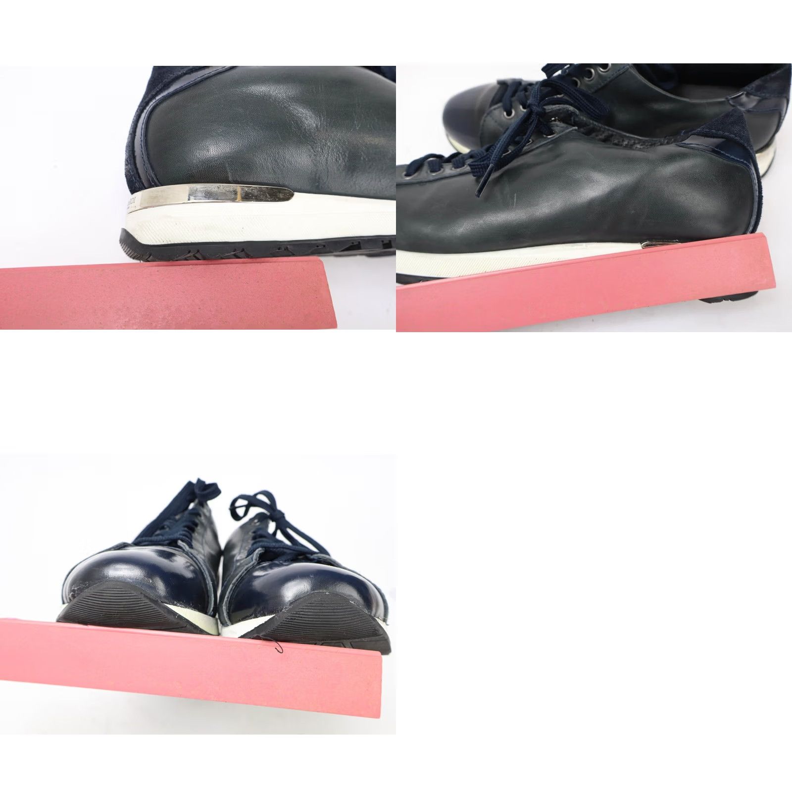 Trussardi Trussardi Mens Leather Low Top Platformed Sneakers Size US M / EU 48-50 / 2 - 11 Thumbnail