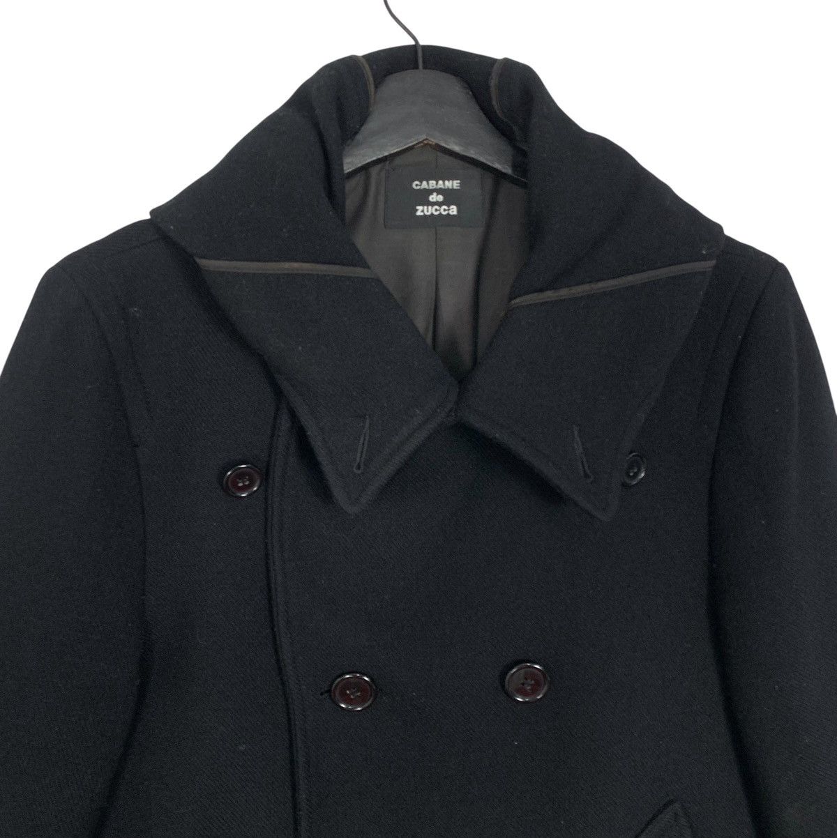 CABANE de ZUCCa × Designer × Issey Miyake Cabane De Zucca Isey Miyake Designer Double Breasted Coat Size M / US 6-8 / IT 42-44 - 3 Thumbnail