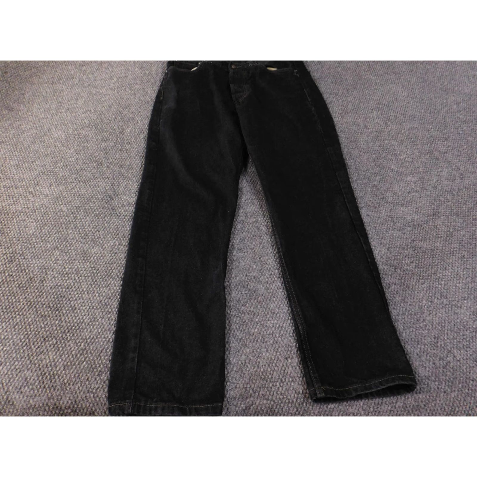 Levi's Levi's 501 Jeans Mens 34x32 Black Denim Button Fly Straight Red Tab Vintage No (adjusted) Size US 34 / EU 50 - 2 Thumbnail