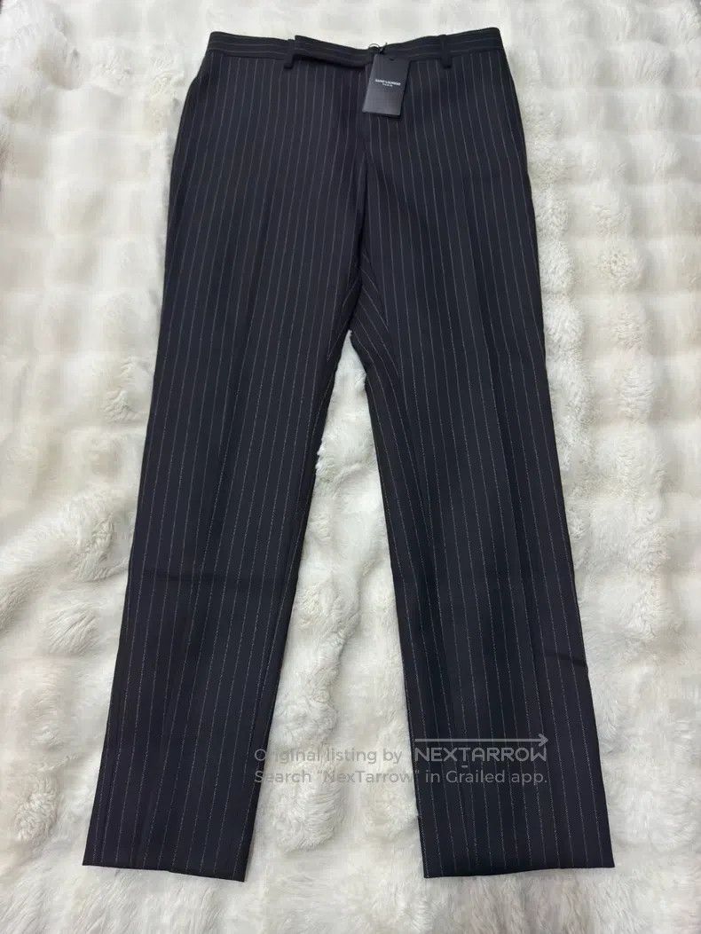 Saint Laurent Paris Saint Laurent Paris Wool Slim Fit Trousers Size US 32 / EU 48 - 1 Thumbnail