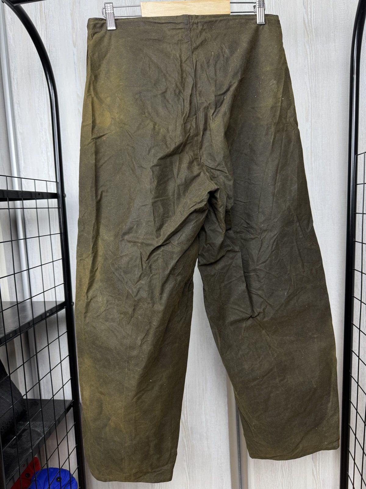 Barbour Barbour made in England khaki green vintage waxed pants XS Size US 30 / EU 46 - 10 Thumbnail
