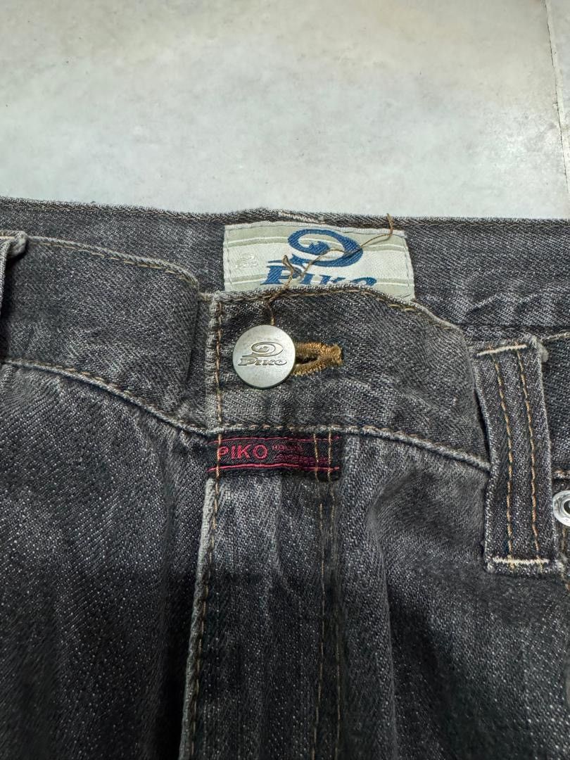 20471120 💥BAGGY💥VINTAGE 90s PIKO INSANE BIG POCKET DISTRESSED DENIM Size US 36 / EU 52 - 8 Thumbnail