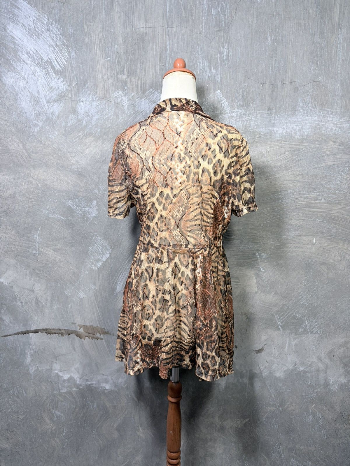 Le Grande Bleu (L.G.B.) Y2K Japanese Tiger Mesh Women Outer Size M / US 6-8 / IT 42-44 - 5 Thumbnail