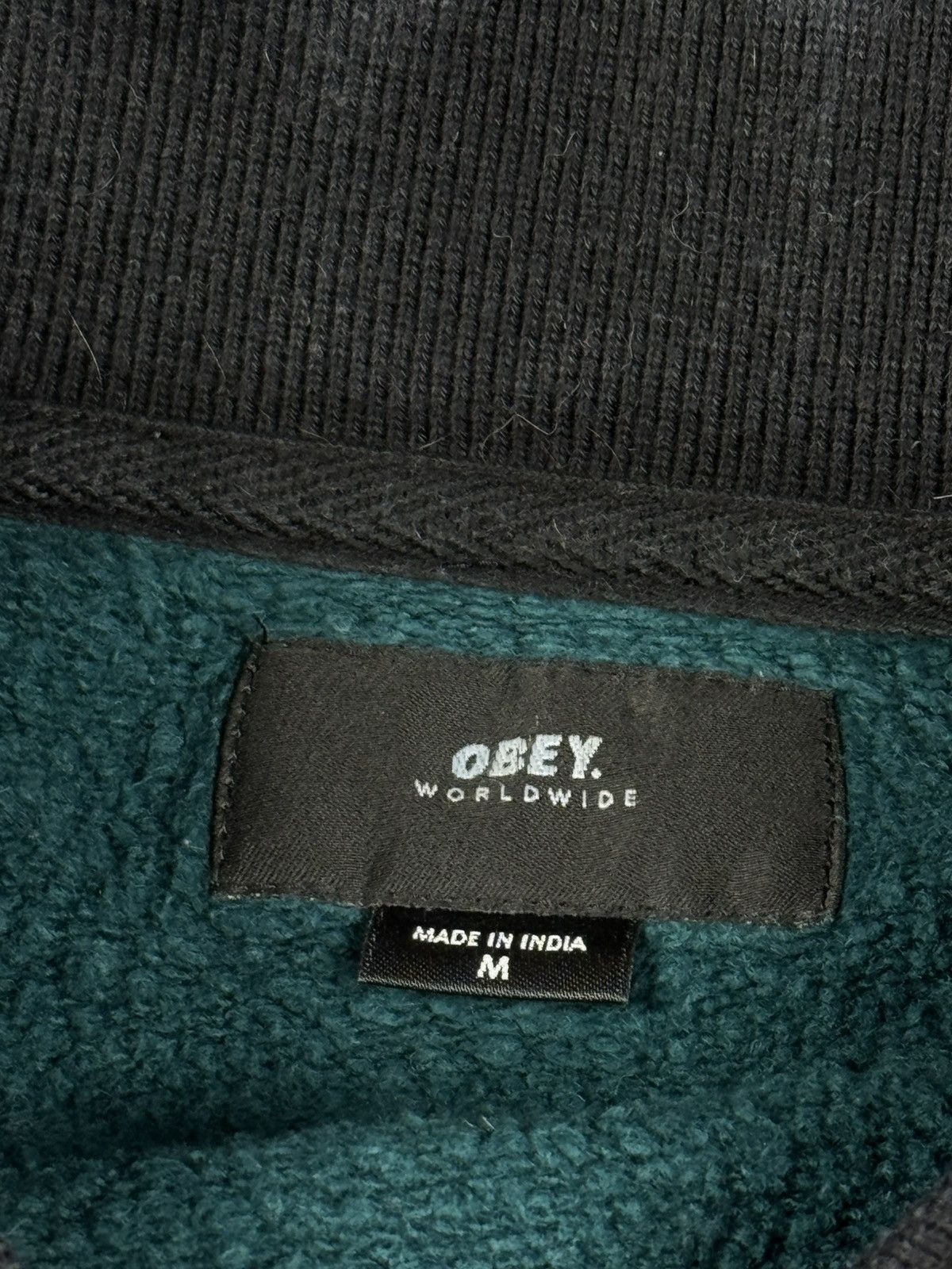 Obey Obey 1/3 ZIP UP polo sweatshirt big logo longsleeve Size US M / EU 48-50 / 2 - 6 Thumbnail