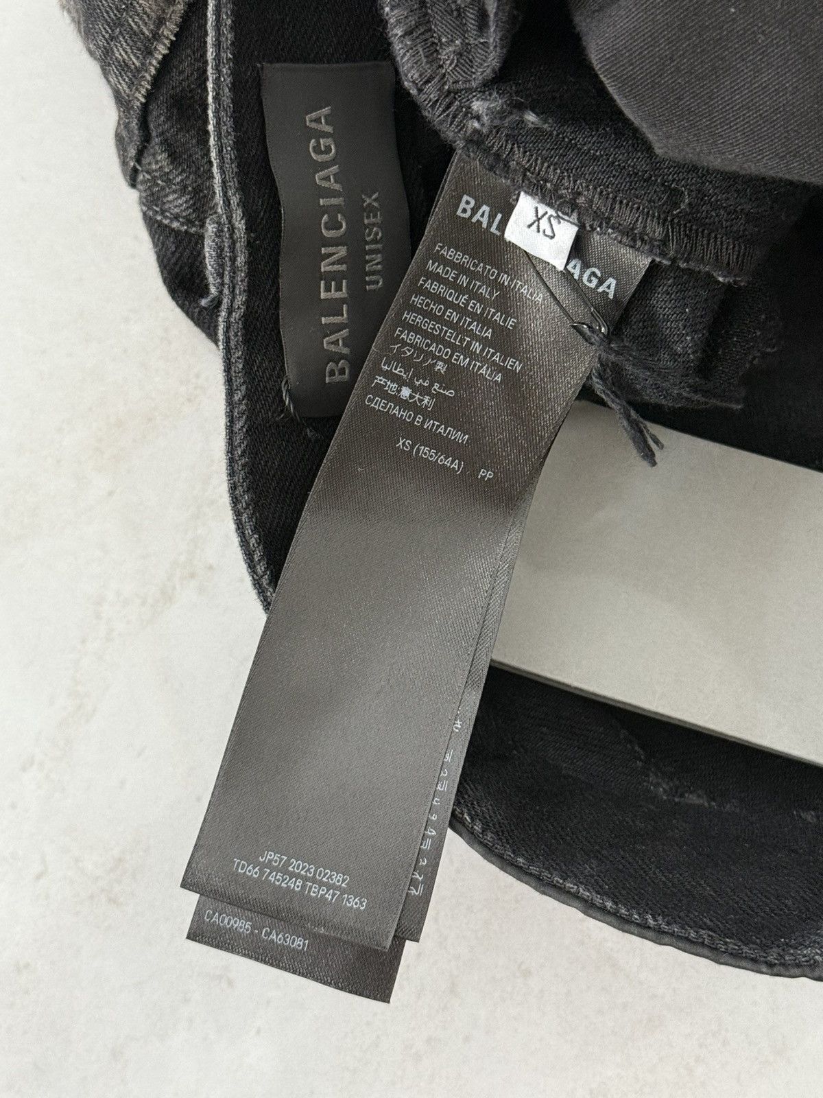 Balenciaga Balenciaga SS23 Runway Complete Destroyed Black Denim Sz.XS Size US 29 - 10 Thumbnail