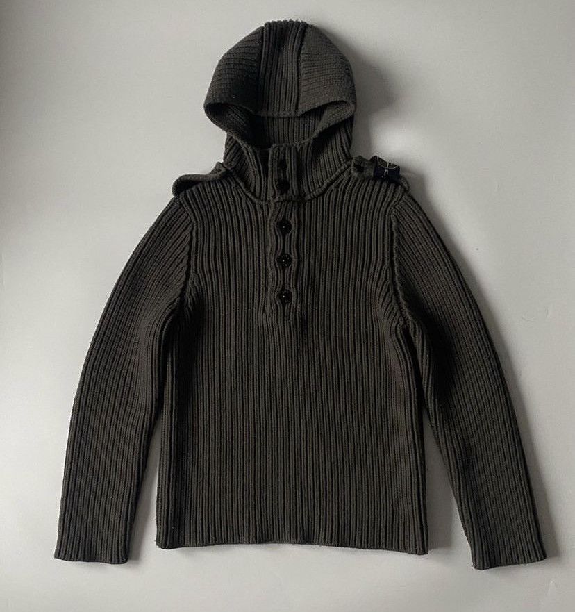Stone Island Stone Island Knitwear Hoodie 90’s Massimo Osti Size US L / EU 52-54 / 3 - 1 Thumbnail