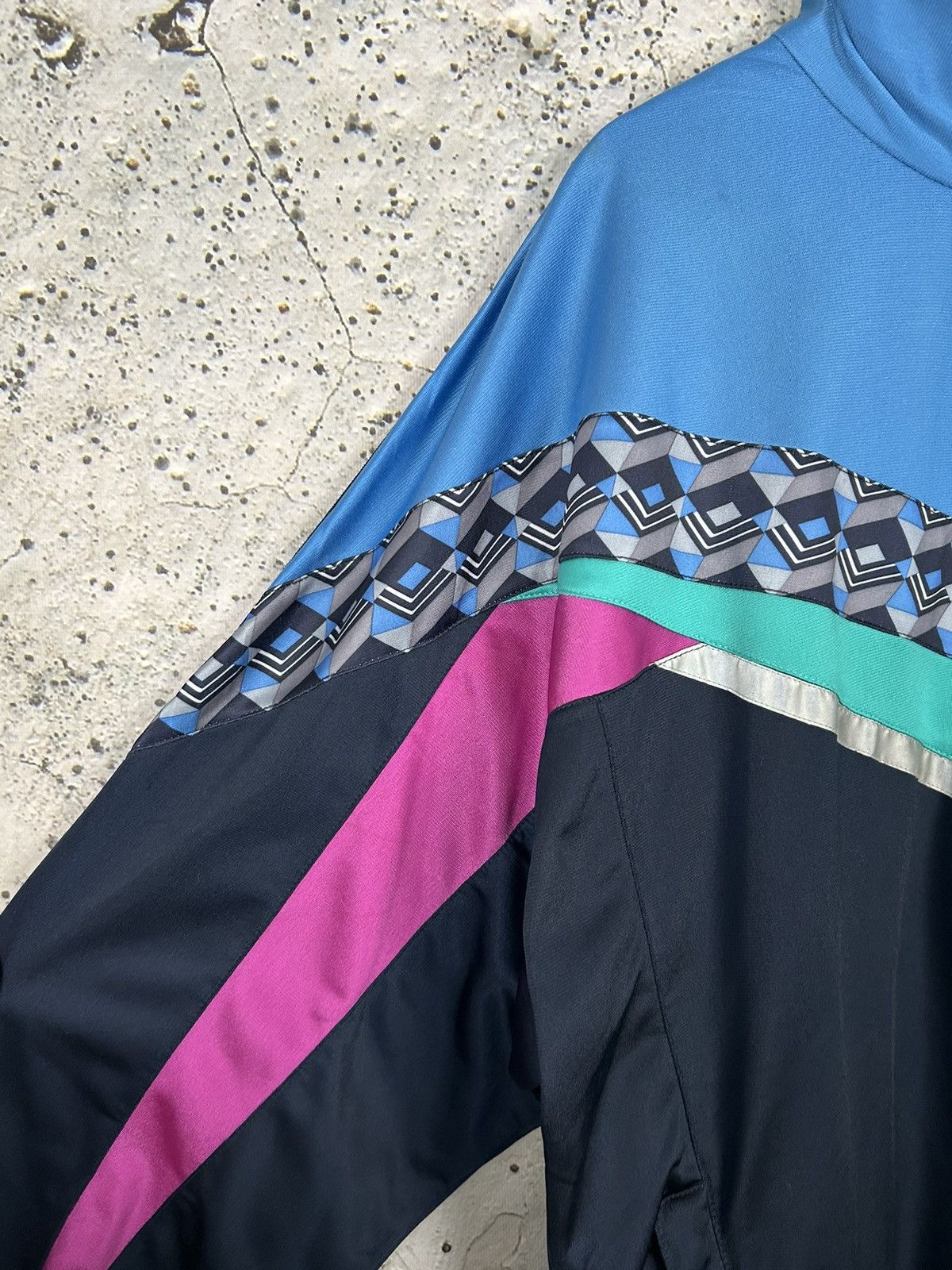 Lotto Sport Vintage Lotto Zip Up Sweatshirt Nylon Sportswear 90s Hype Size US XL / EU 56 / 4 - 4 Thumbnail