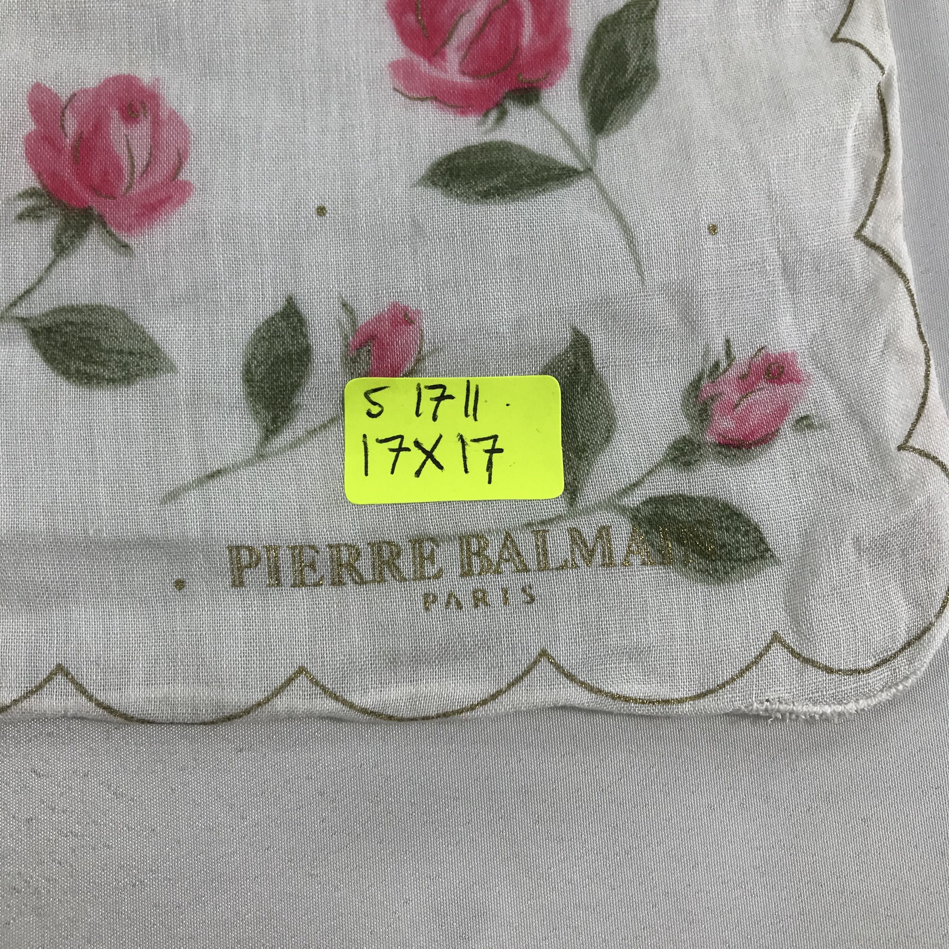 Pierre Balmain × Vintage Pierre Balmain Bandana / Handkerchief / Neckerchief - S1711 Size ONE SIZE - 5 Thumbnail