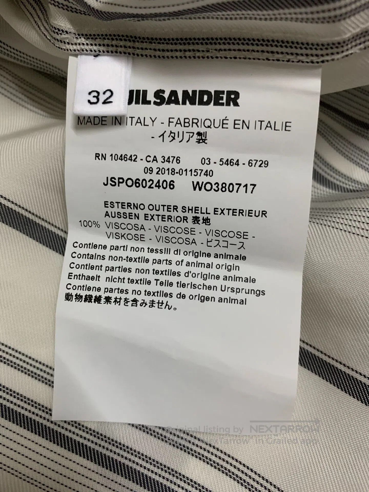 Jil Sander Jil Sander SS18 Striped Shirt. Size S / US 4 / IT 40 - 4 Thumbnail