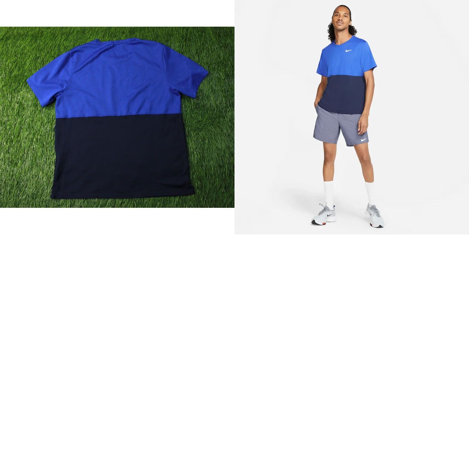 Nike NIKE RUNNING T-SHIRT Mens Shirt Jersey 2021 Training Lightweight BLUE L XS? Size US L / EU 52-54 / 3 - 8 Thumbnail