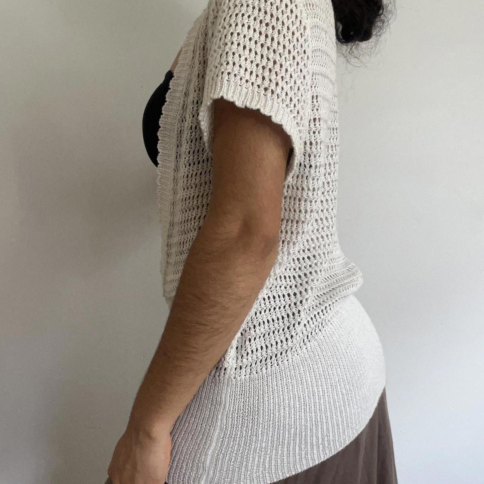 Other White crochet cardigan with button detail #crochetcardigan Size S / US 4 / IT 40 - 3 Thumbnail